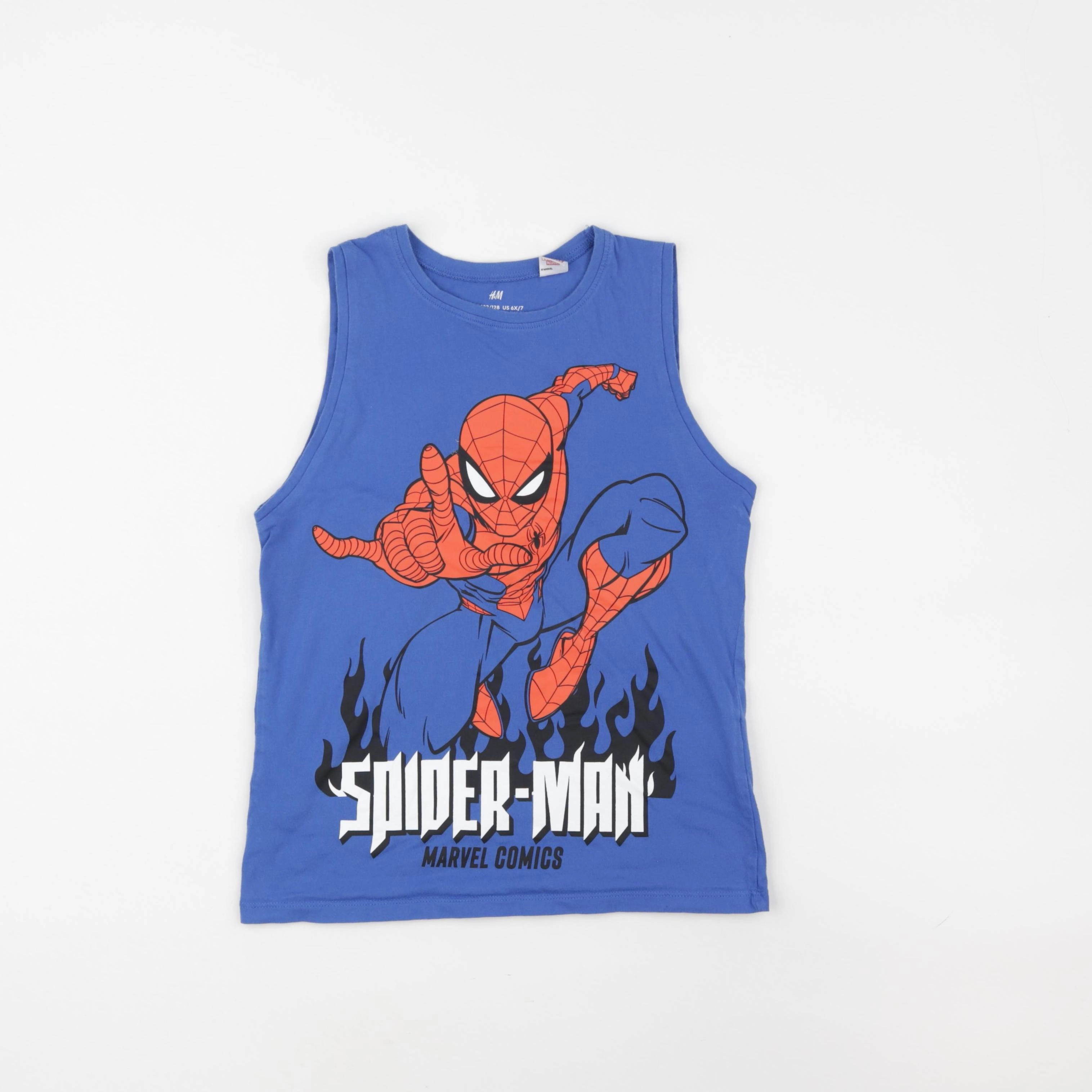 H&M - débardeur bleu - 6/8 ans