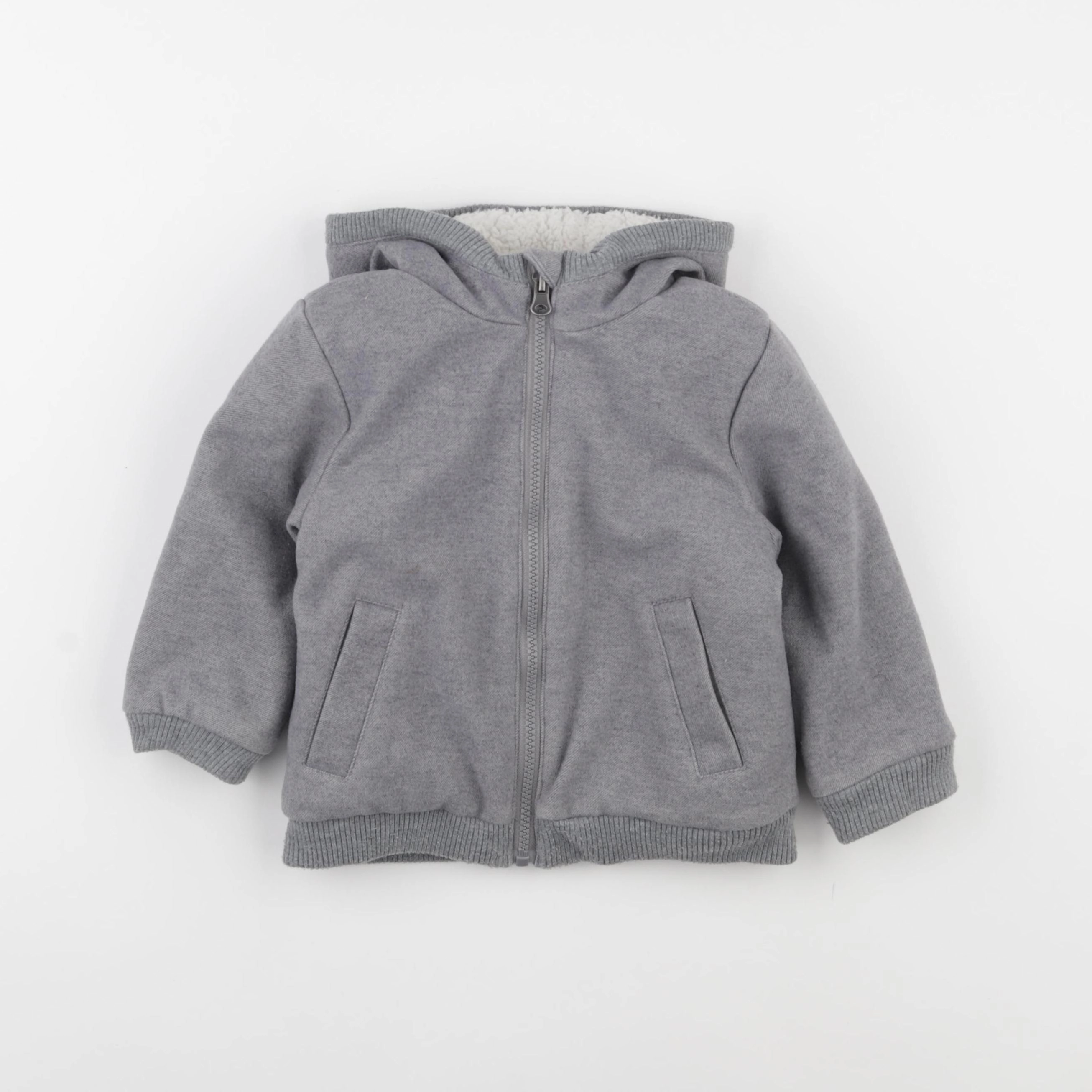 Vertbaudet - parka gris - 2 ans