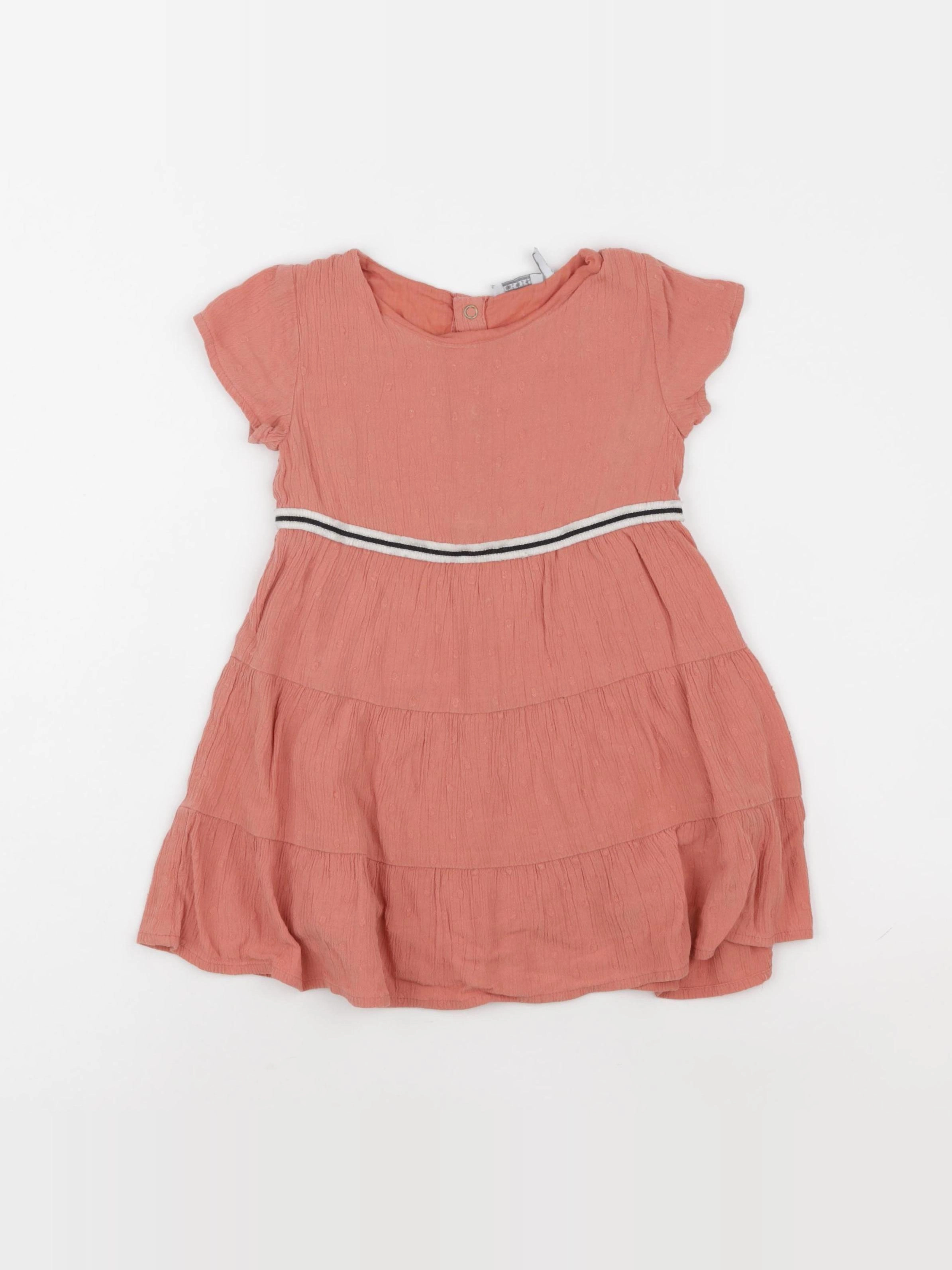 IKKS - robe rose - 2 ans