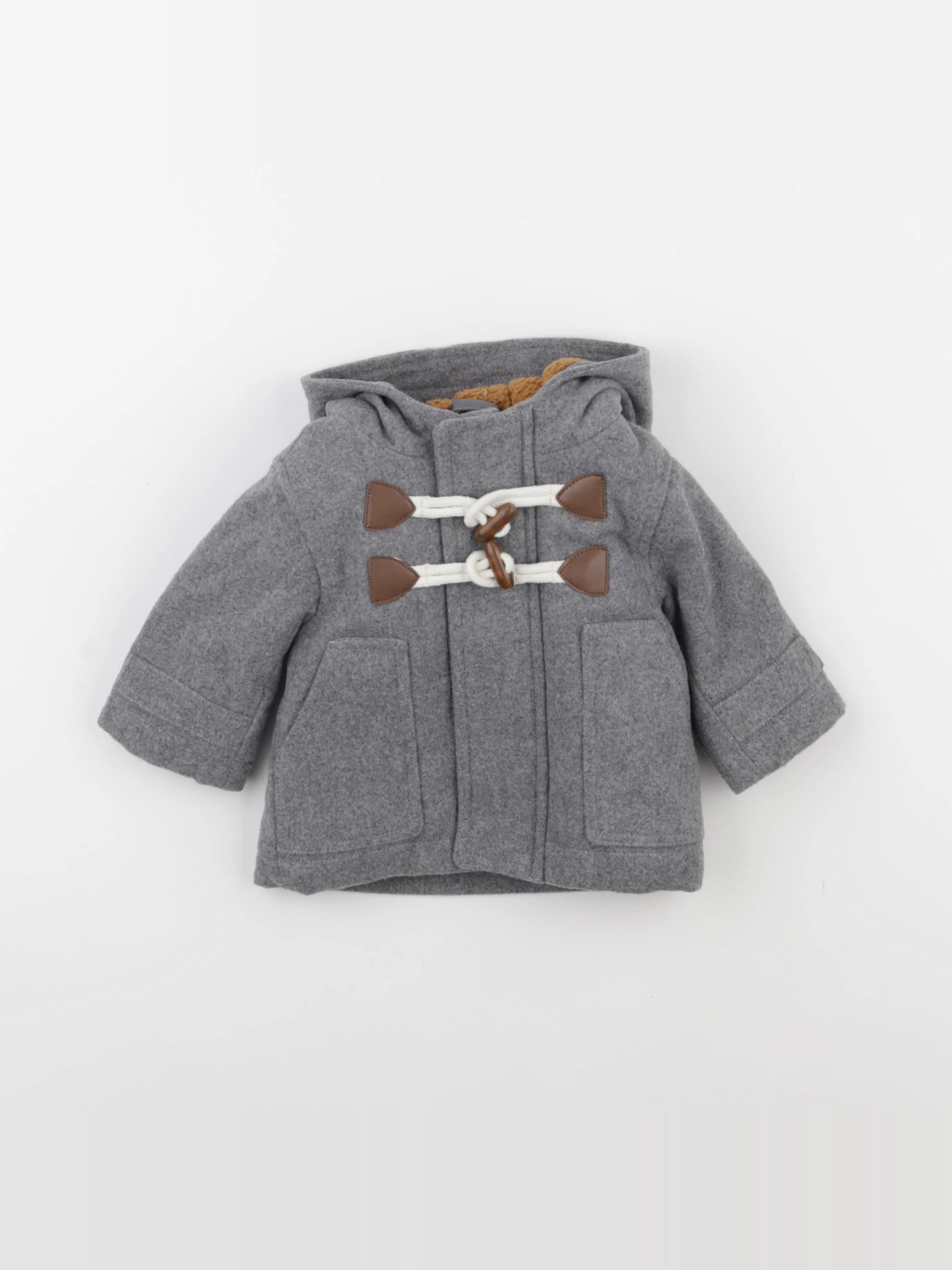 Vertbaudet - manteau gris - 3 mois