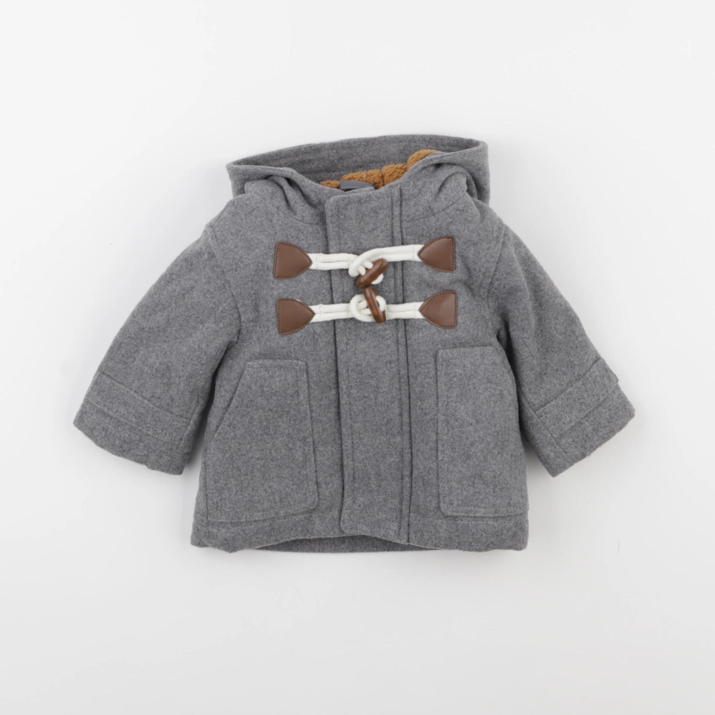 Vertbaudet - manteau gris - 3 mois