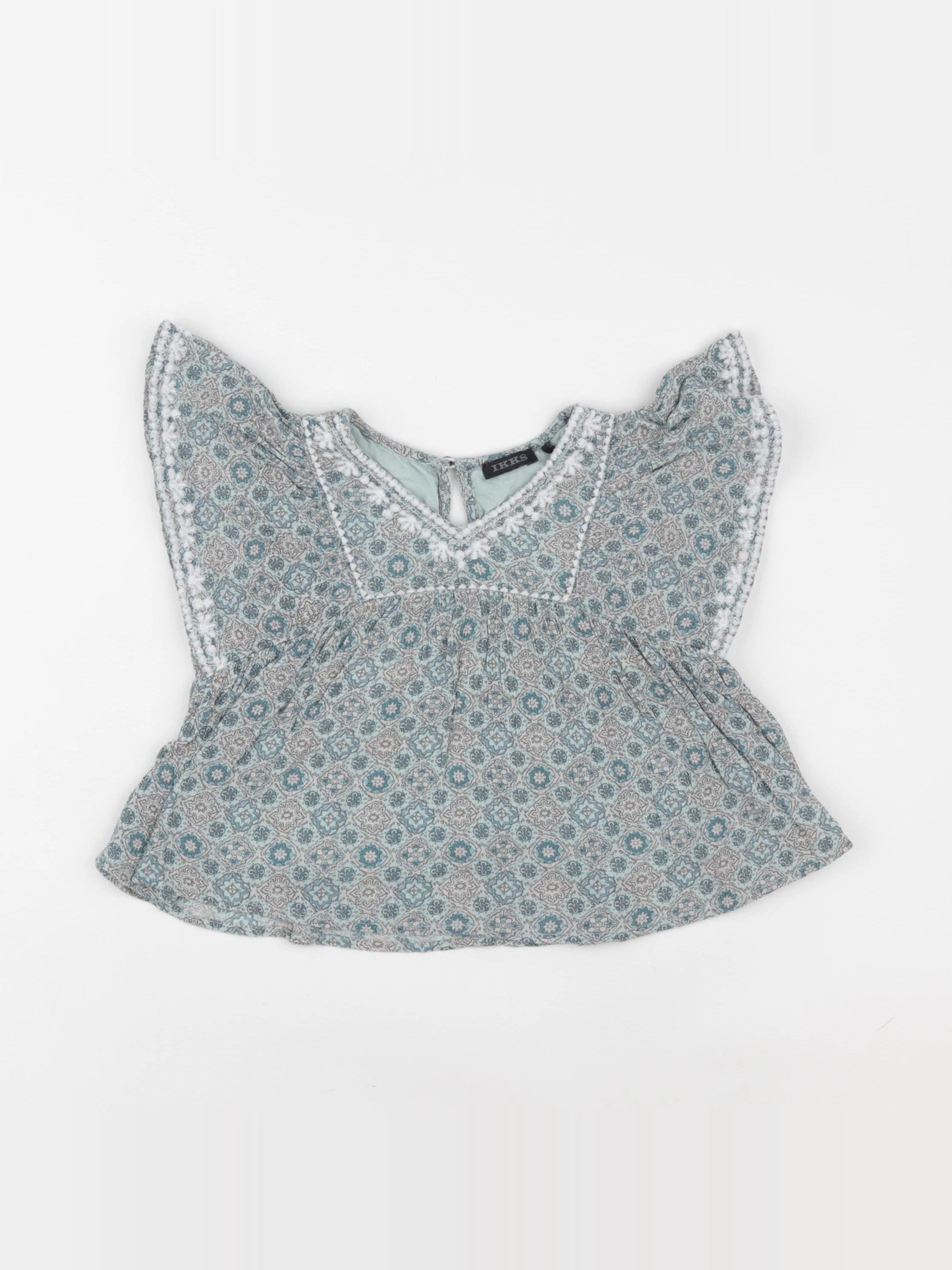 IKKS - blouse vert - 3 ans