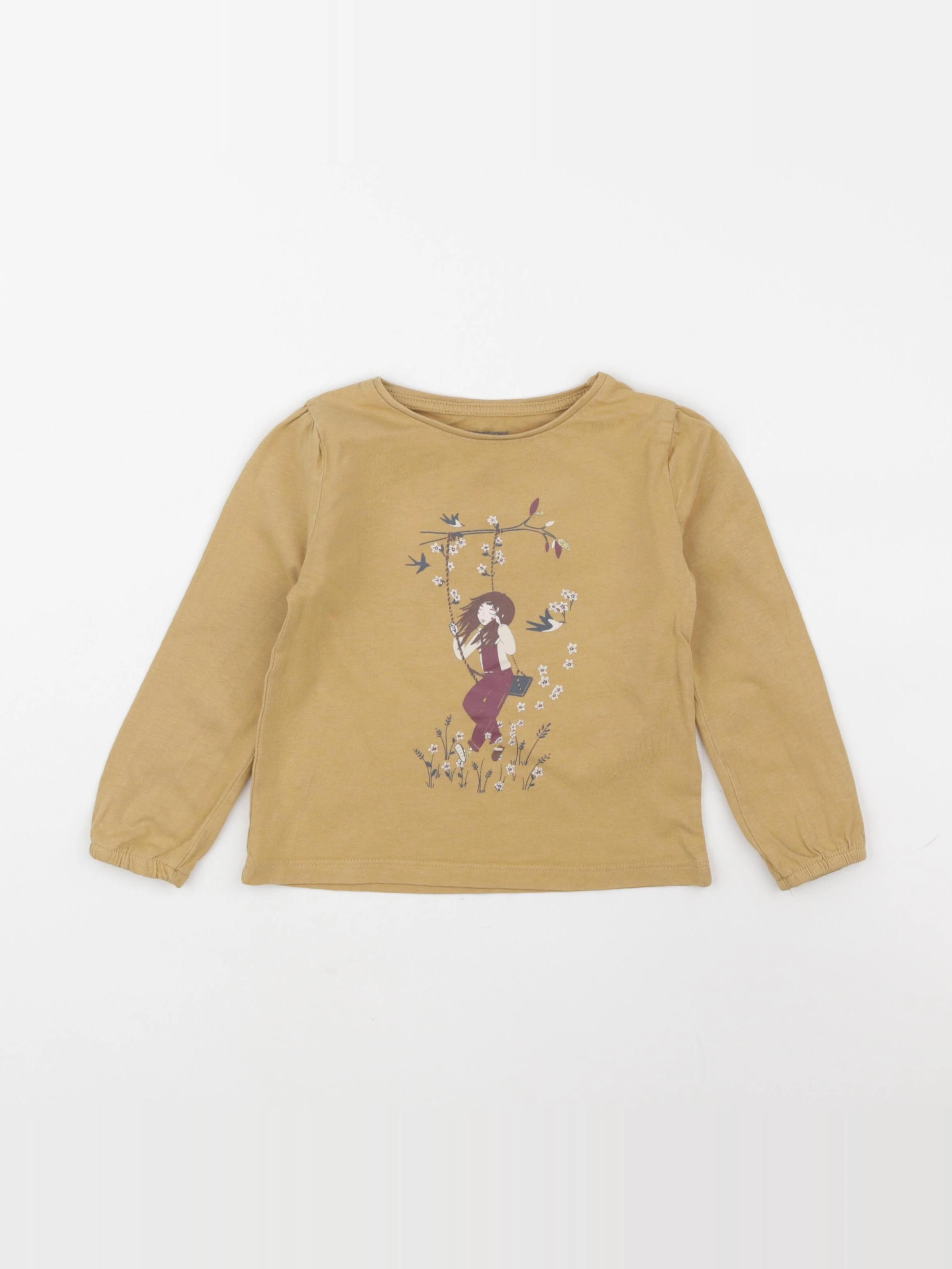Vertbaudet - tee-shirt jaune - 3 ans