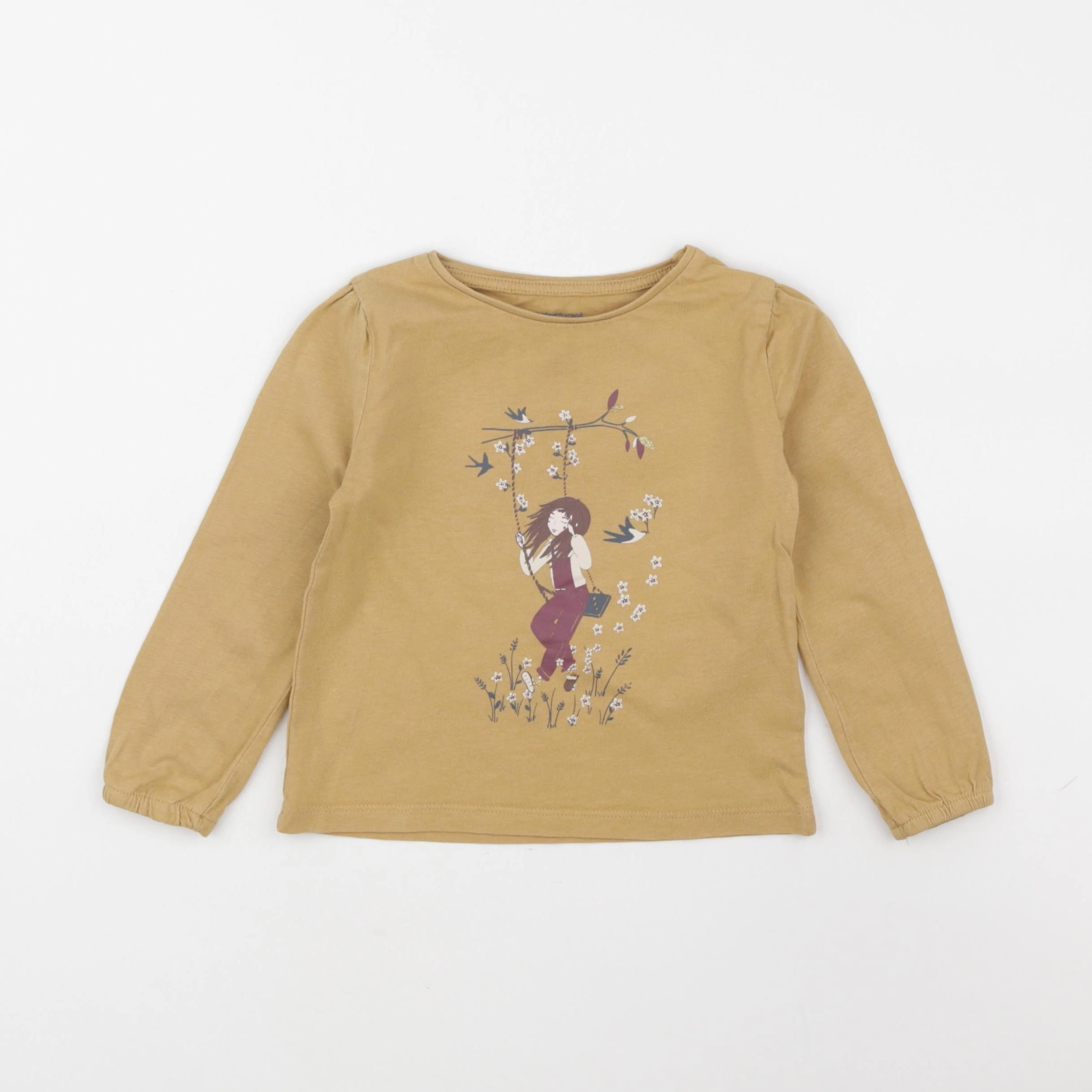 Vertbaudet - tee-shirt jaune - 3 ans
