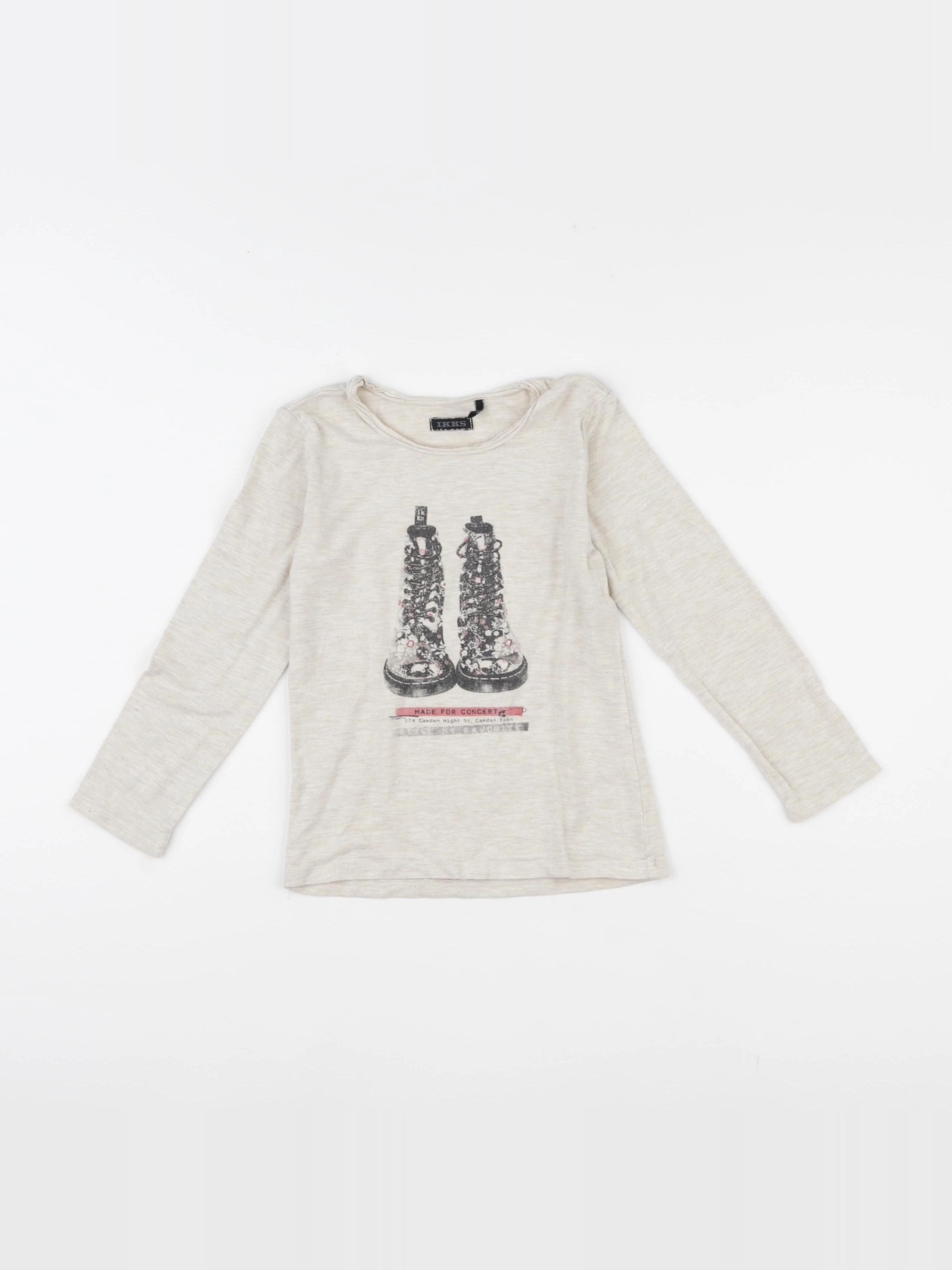 IKKS - tee-shirt beige - 4 ans