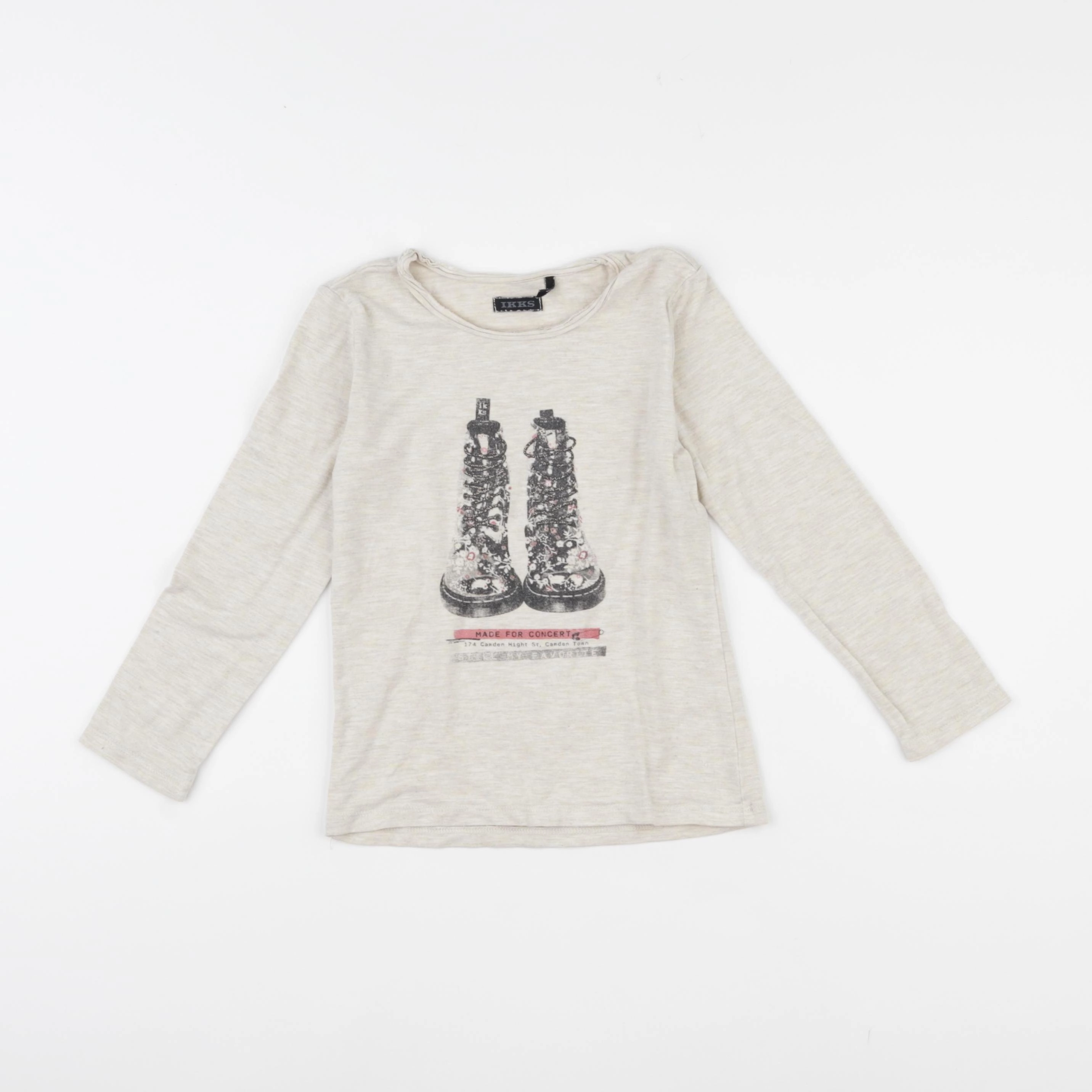 IKKS - tee-shirt beige - 4 ans