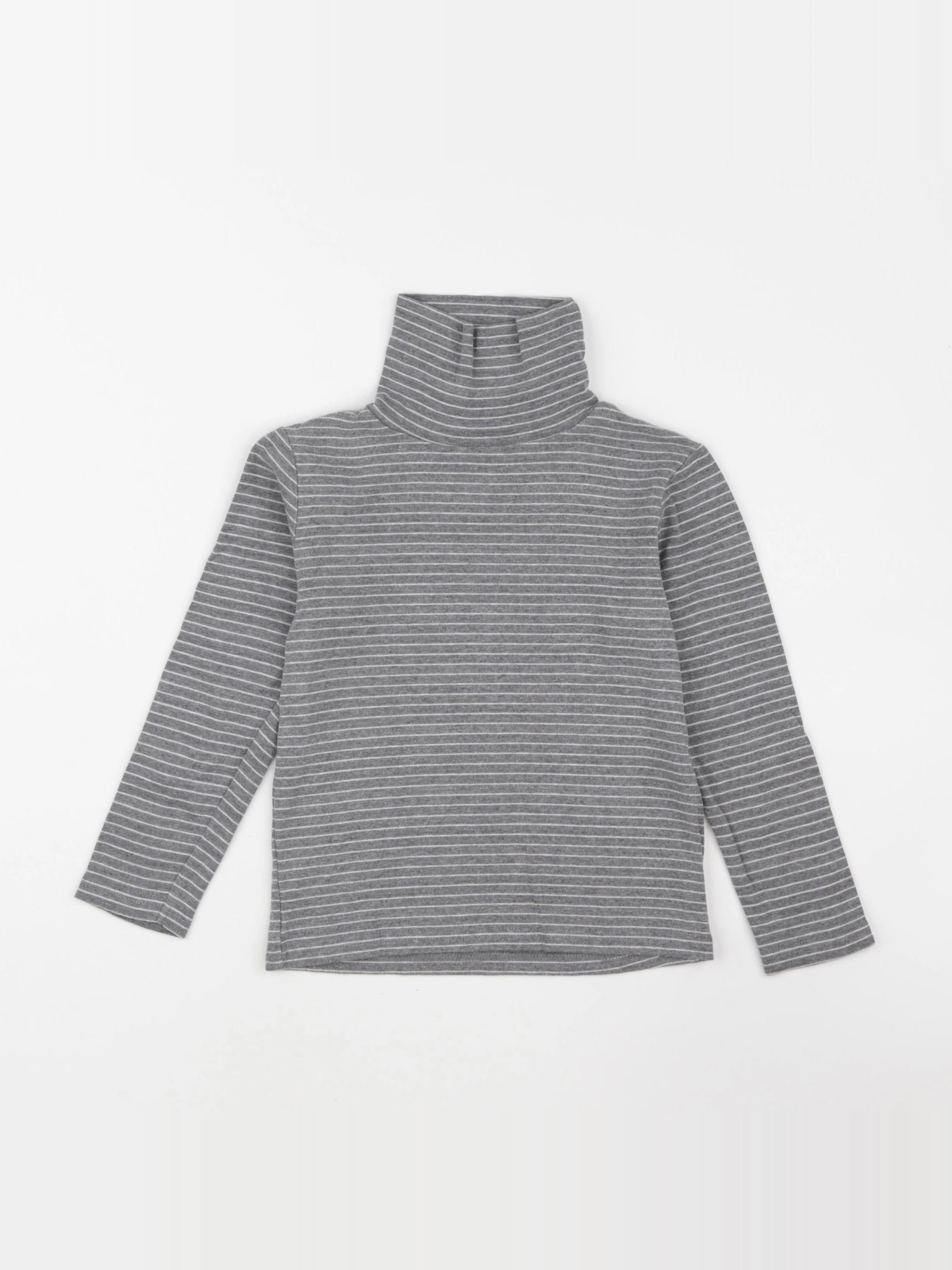 Vertbaudet - sous-pull gris - 8 ans