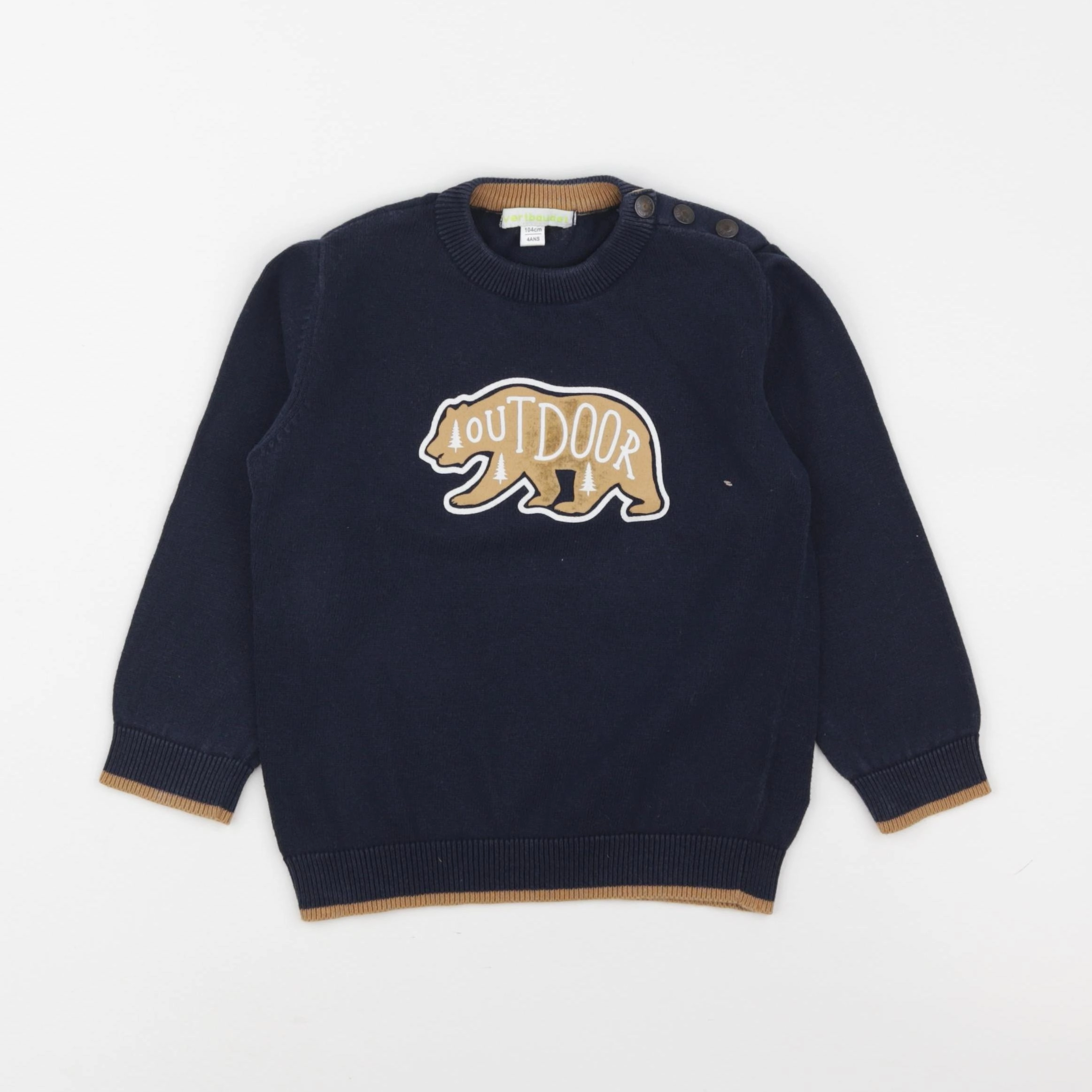 Vertbaudet - pull bleu - 4 ans
