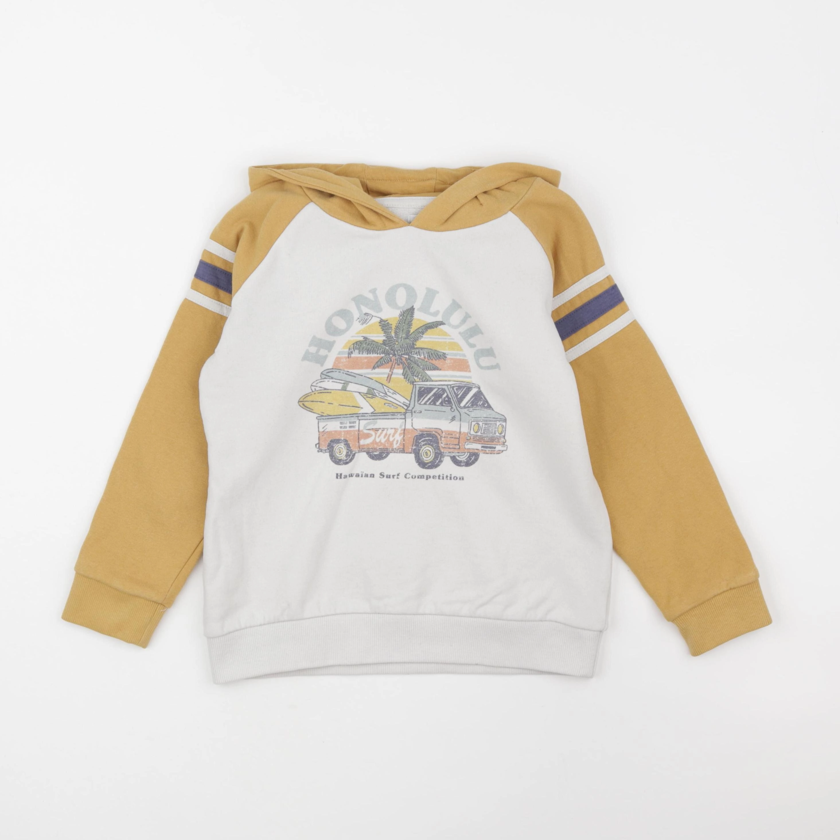Vertbaudet - sweat multicolore - 8 ans