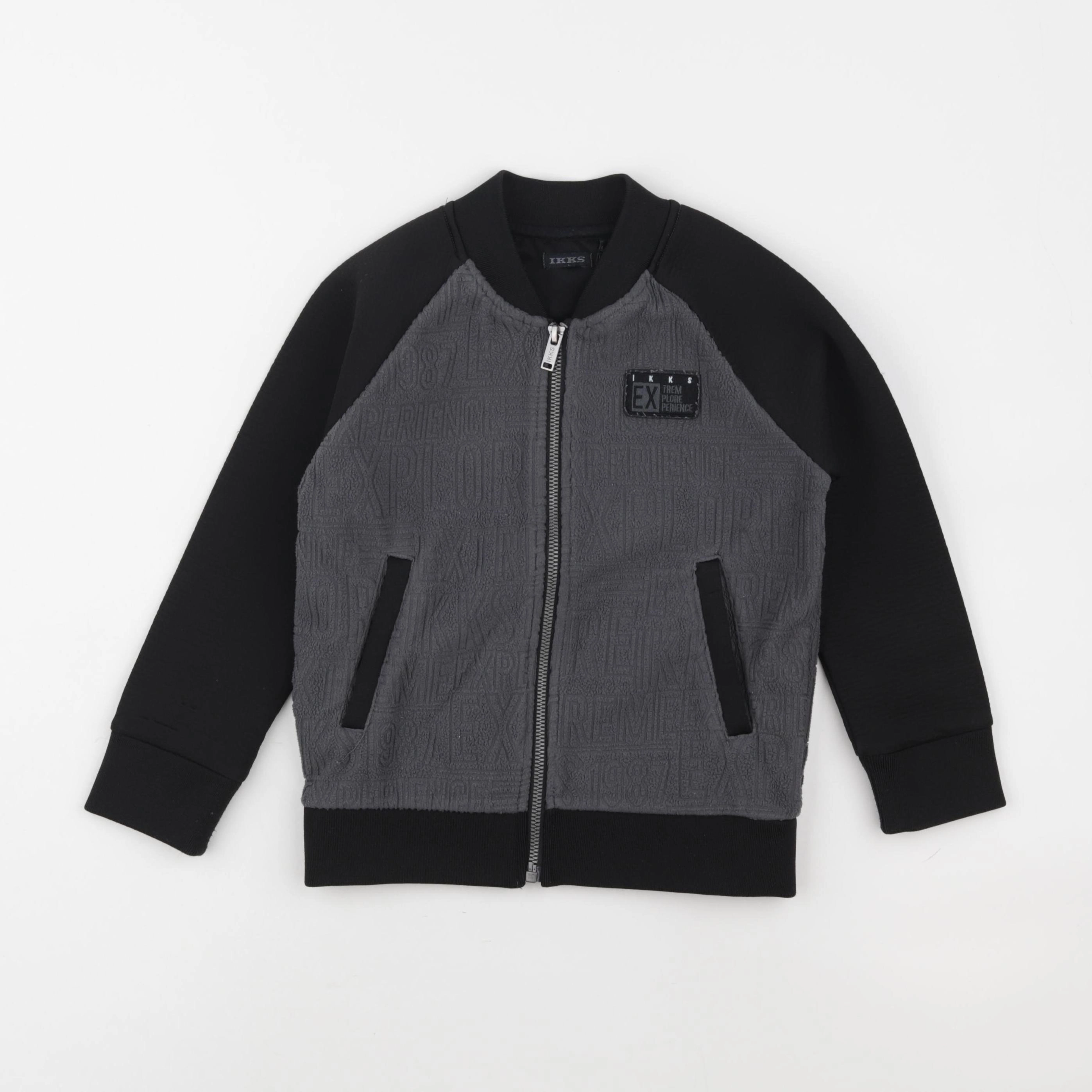 IKKS - veste gris, noir - 5 ans