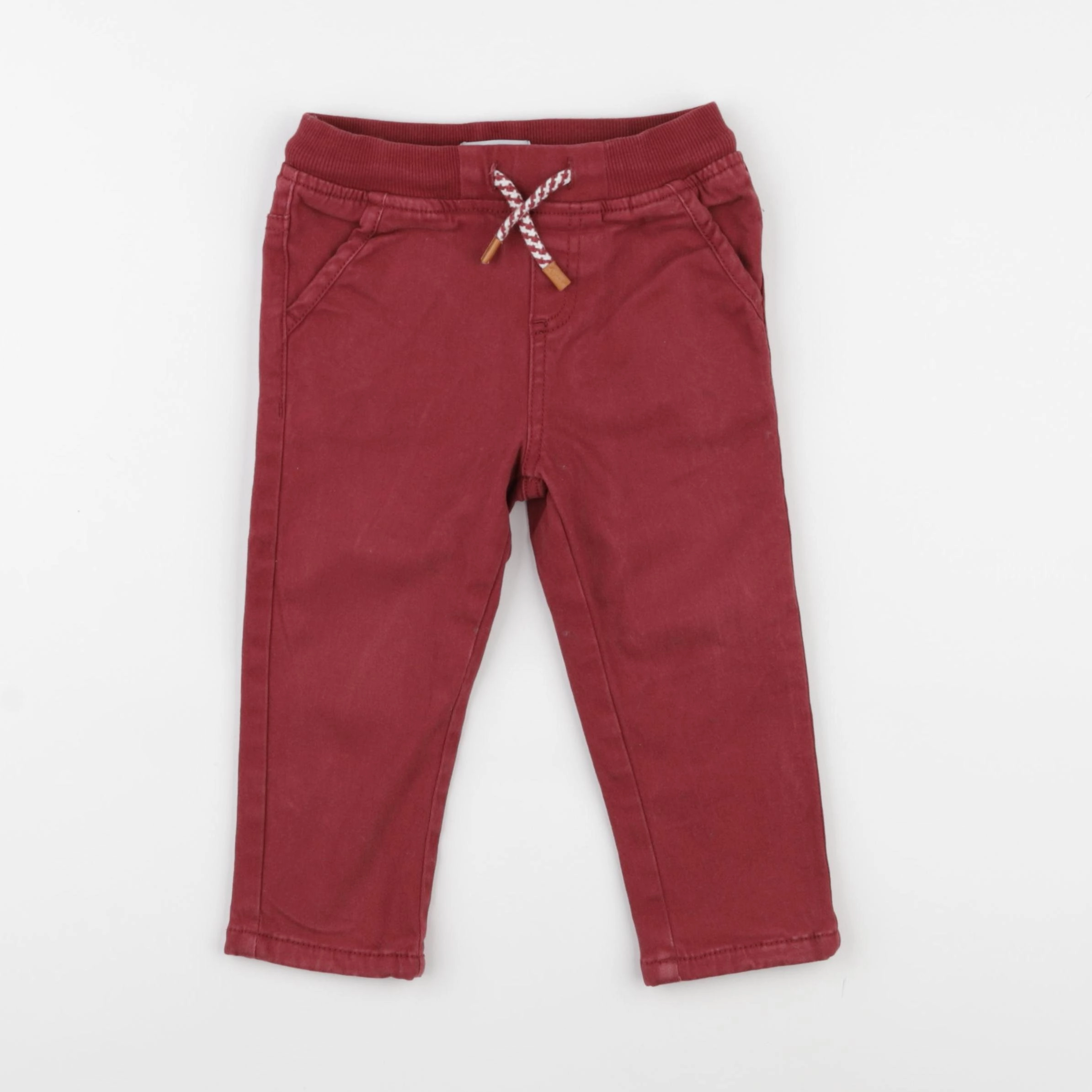 Vertbaudet - pantalon rouge - 24 mois