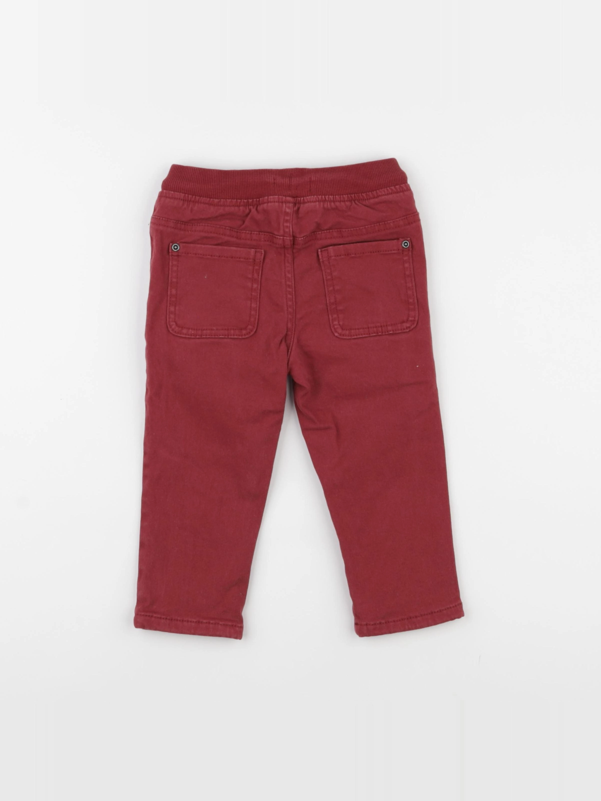 Vertbaudet - pantalon rouge - 24 mois