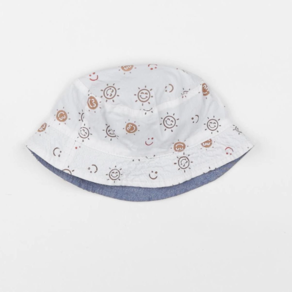 Vertbaudet - chapeau réversible multicolore - 3/6 mois