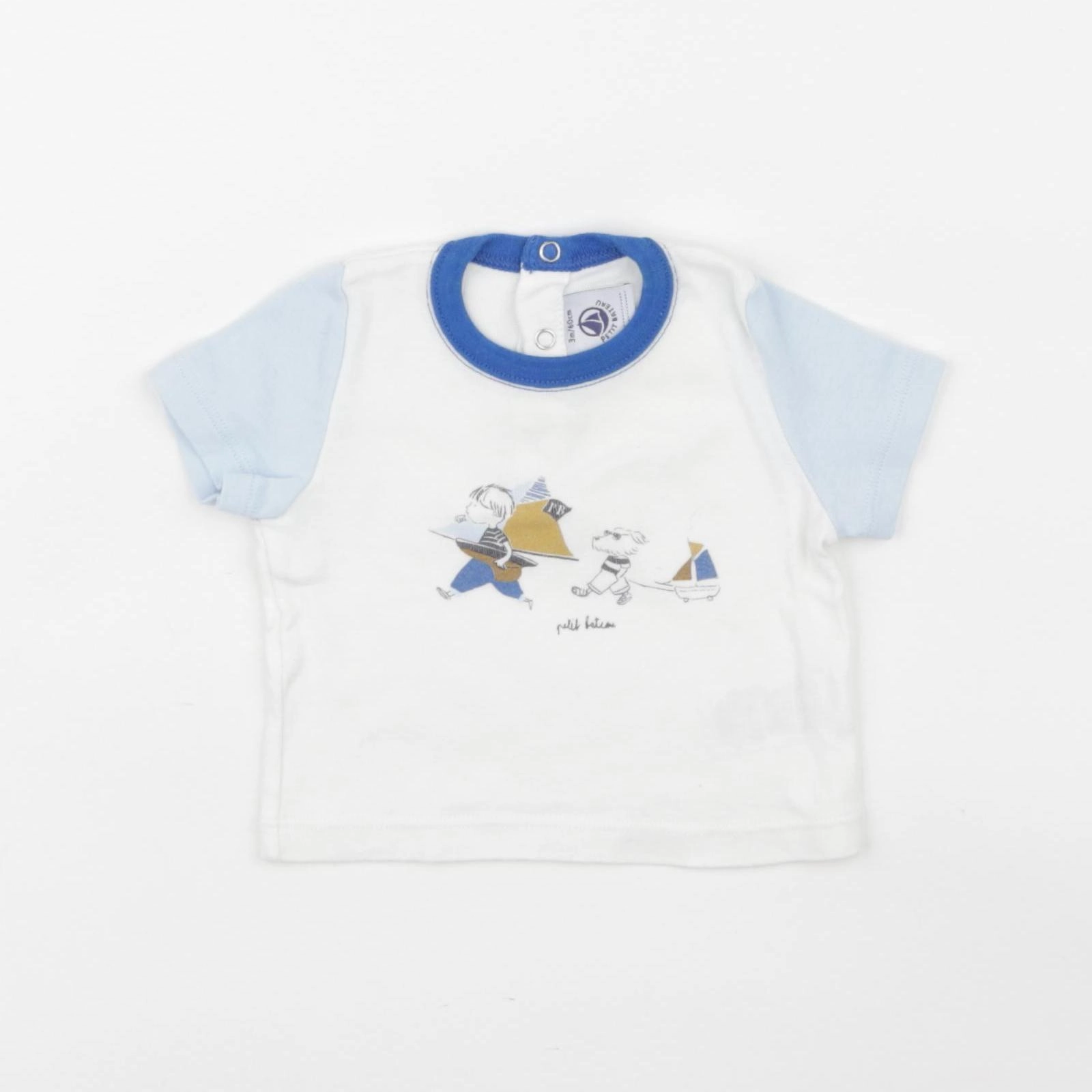 Petit Bateau - tee-shirt beige - 3 mois