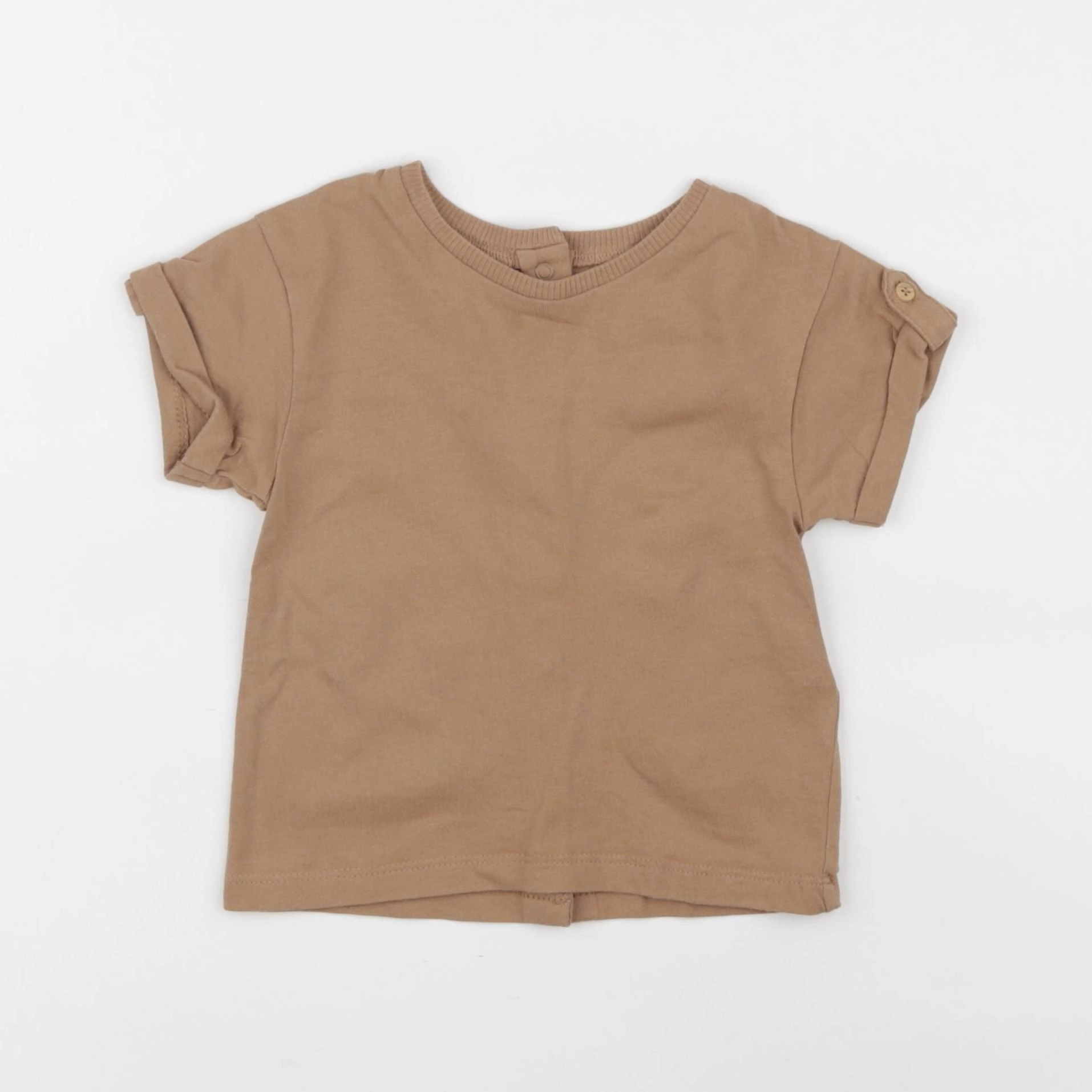 Vertbaudet - tee-shirt marron - 12 mois