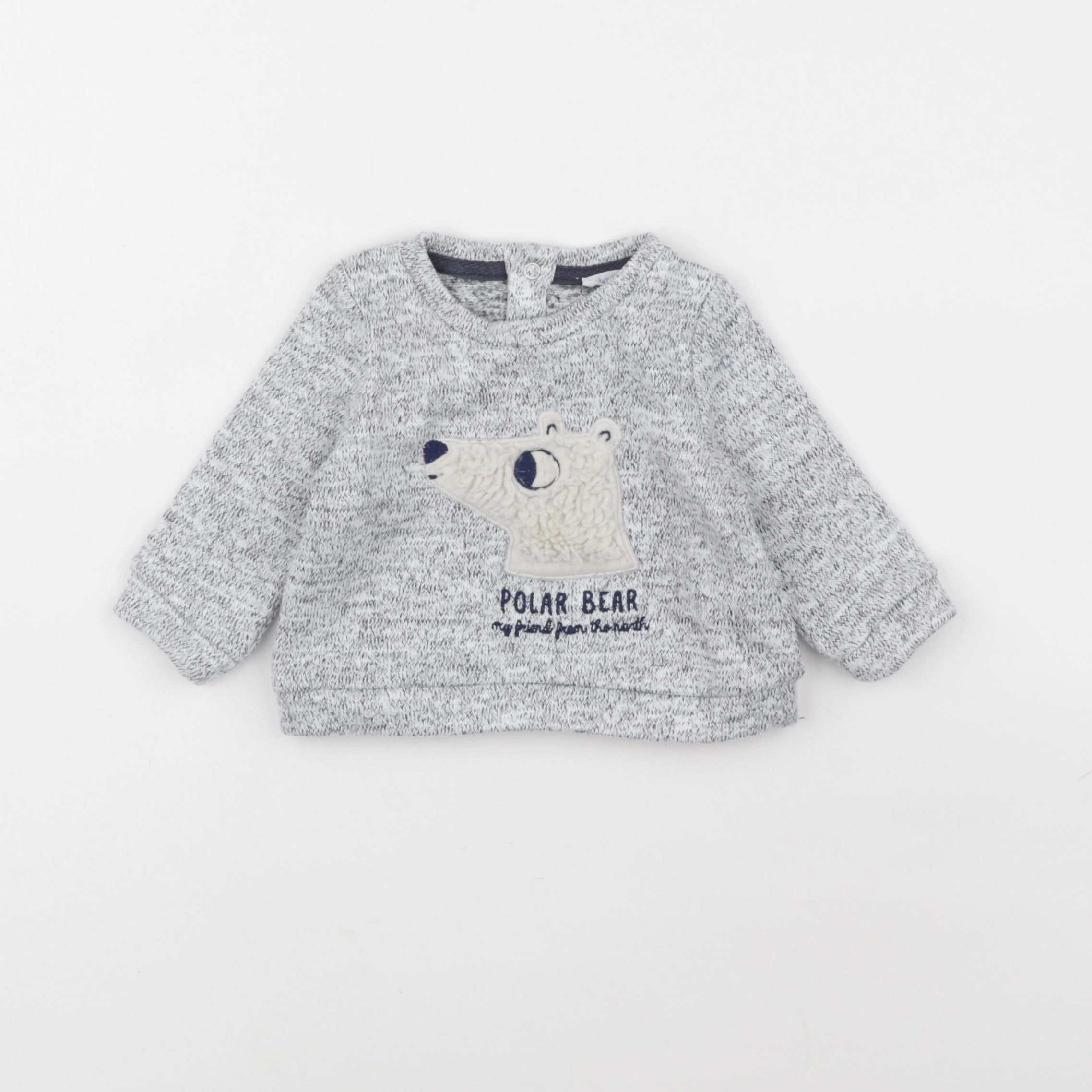 Boutchou - pull gris - 6 mois