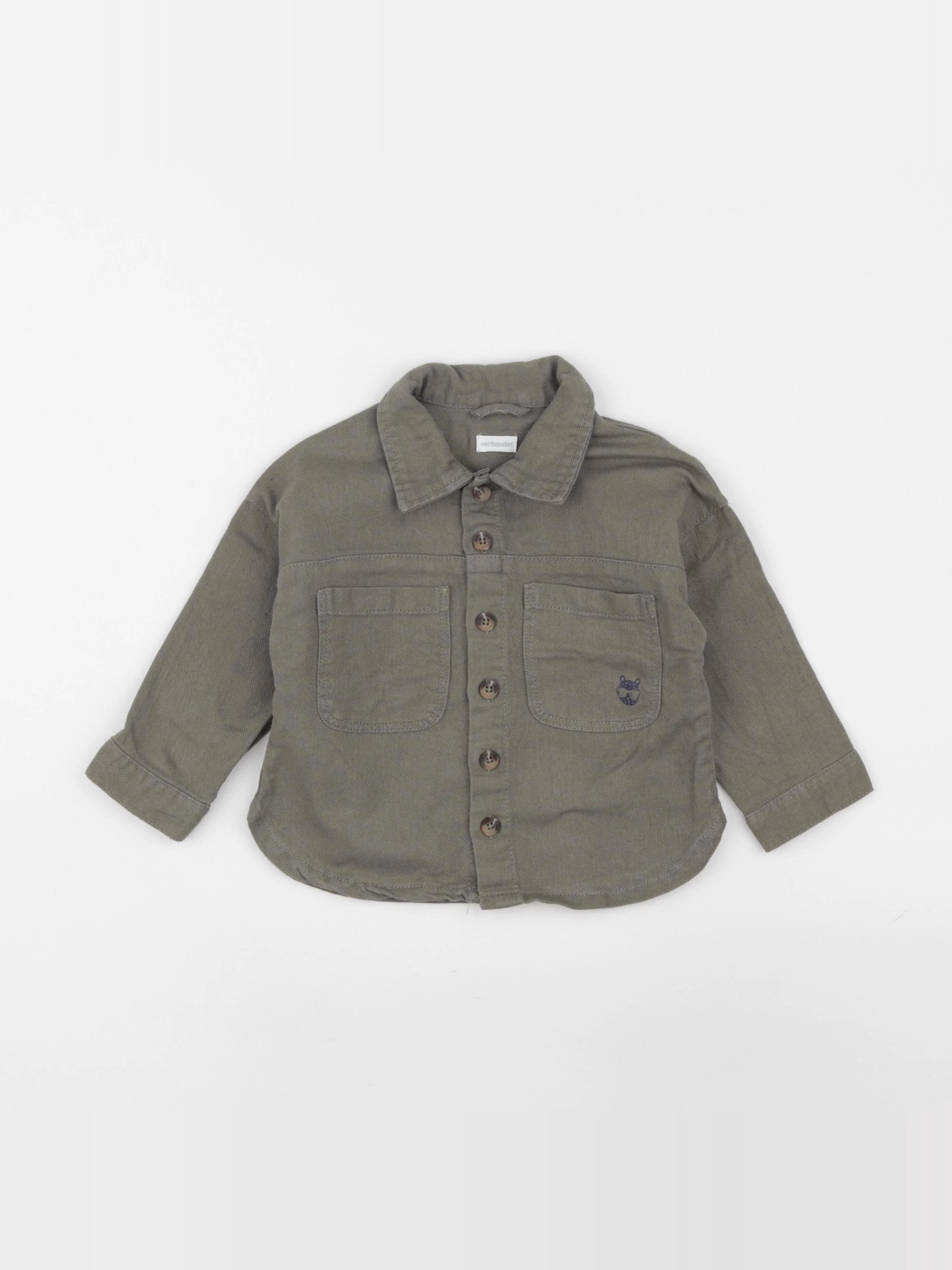 Vertbaudet - veste vert - 12/18 mois