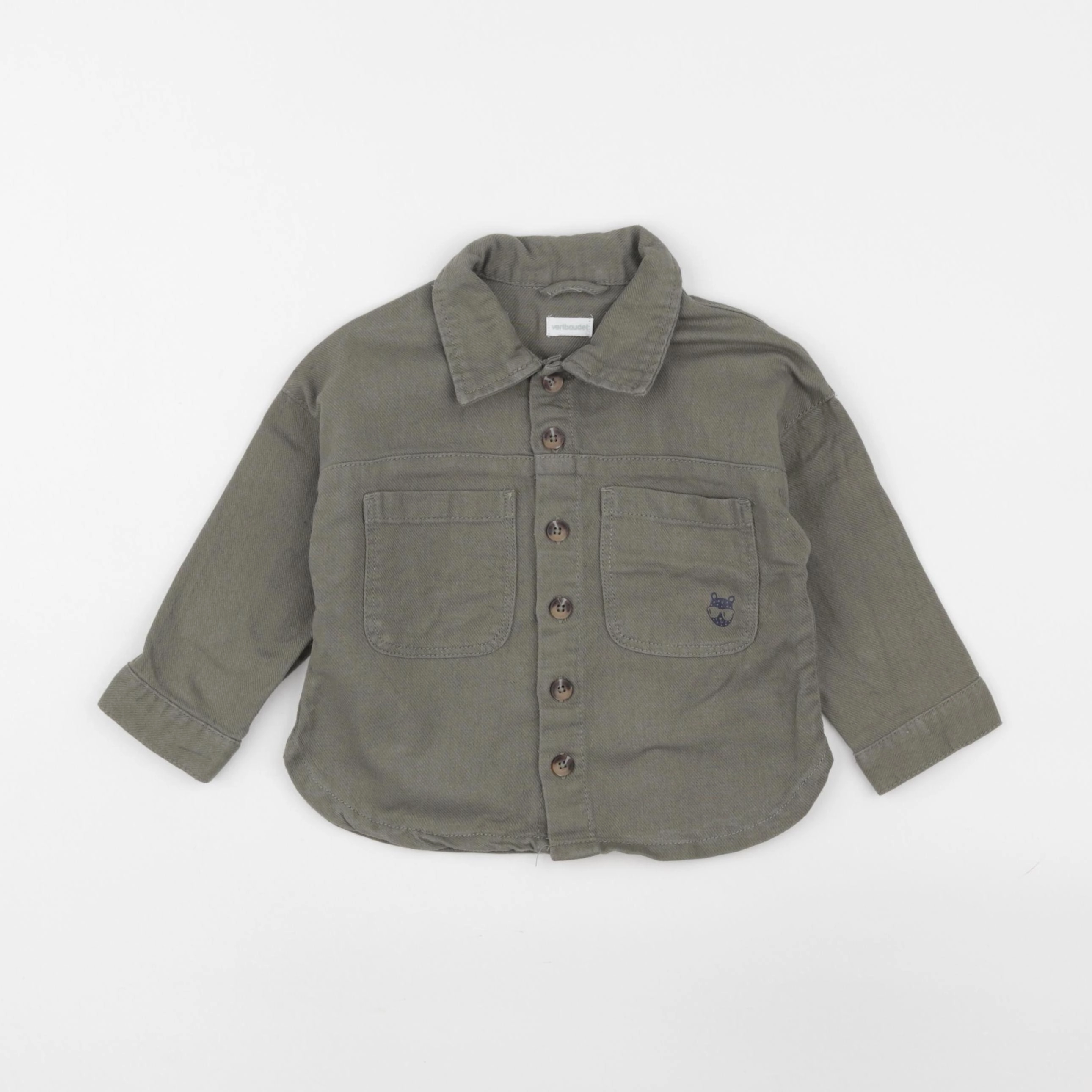 Vertbaudet - veste vert - 12/18 mois