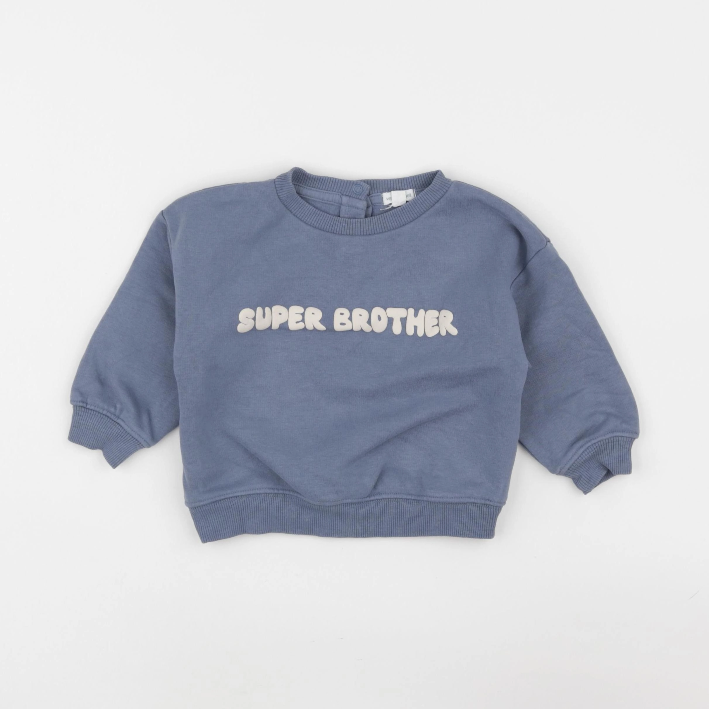 Vertbaudet - sweat bleu - 18 mois