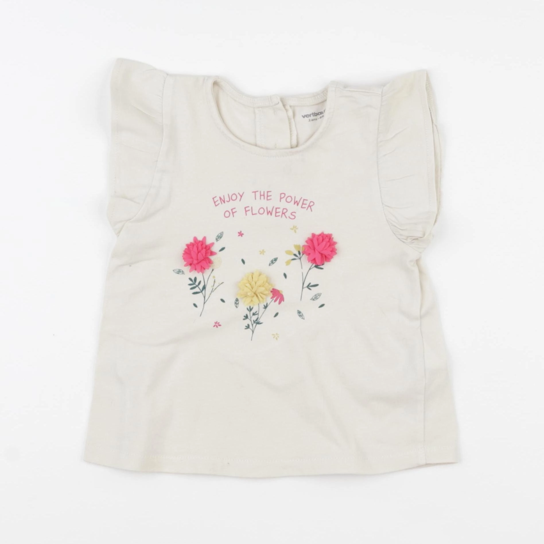 Vertbaudet - tee-shirt multicolore - 2 ans