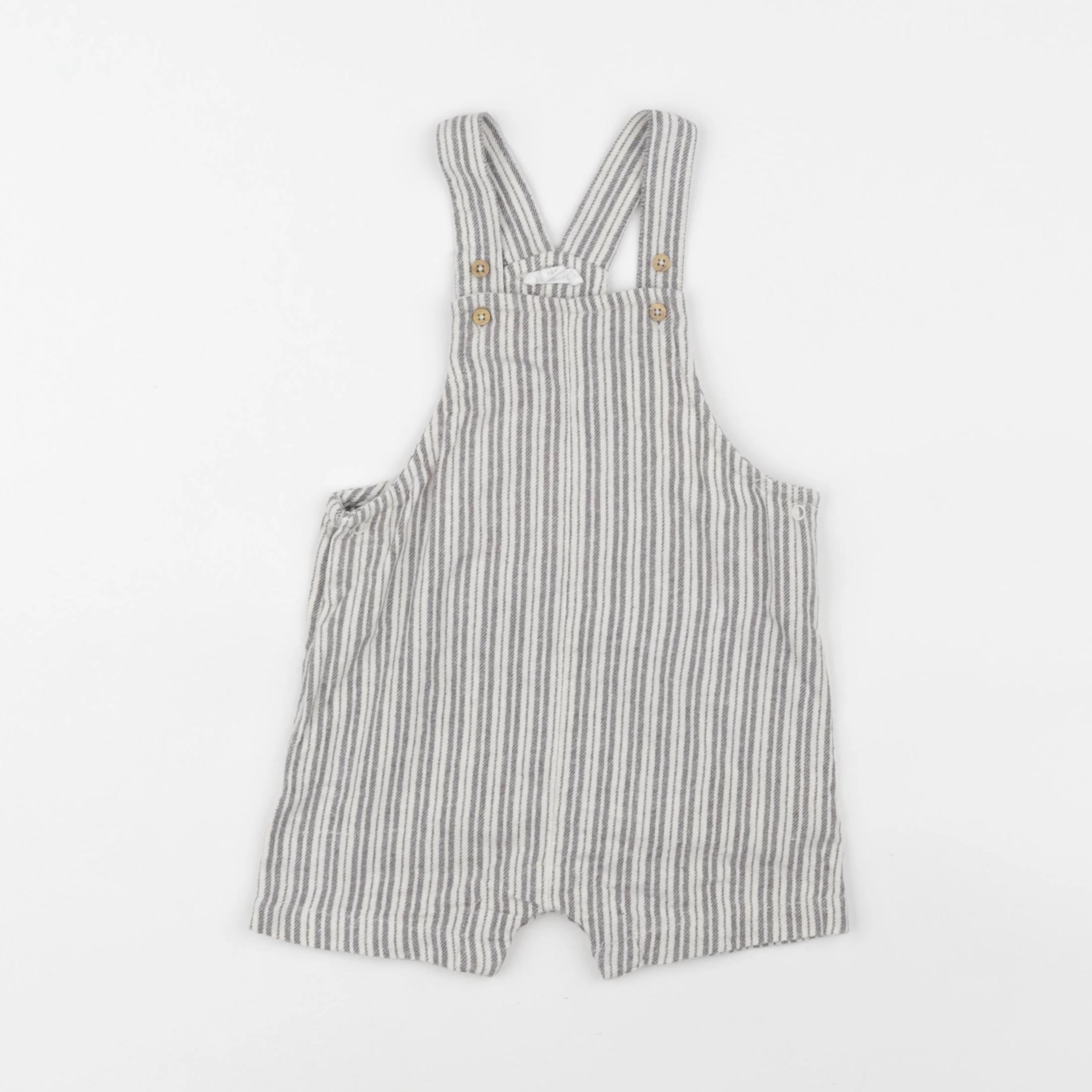 Vertbaudet - salopette gris - 12 mois