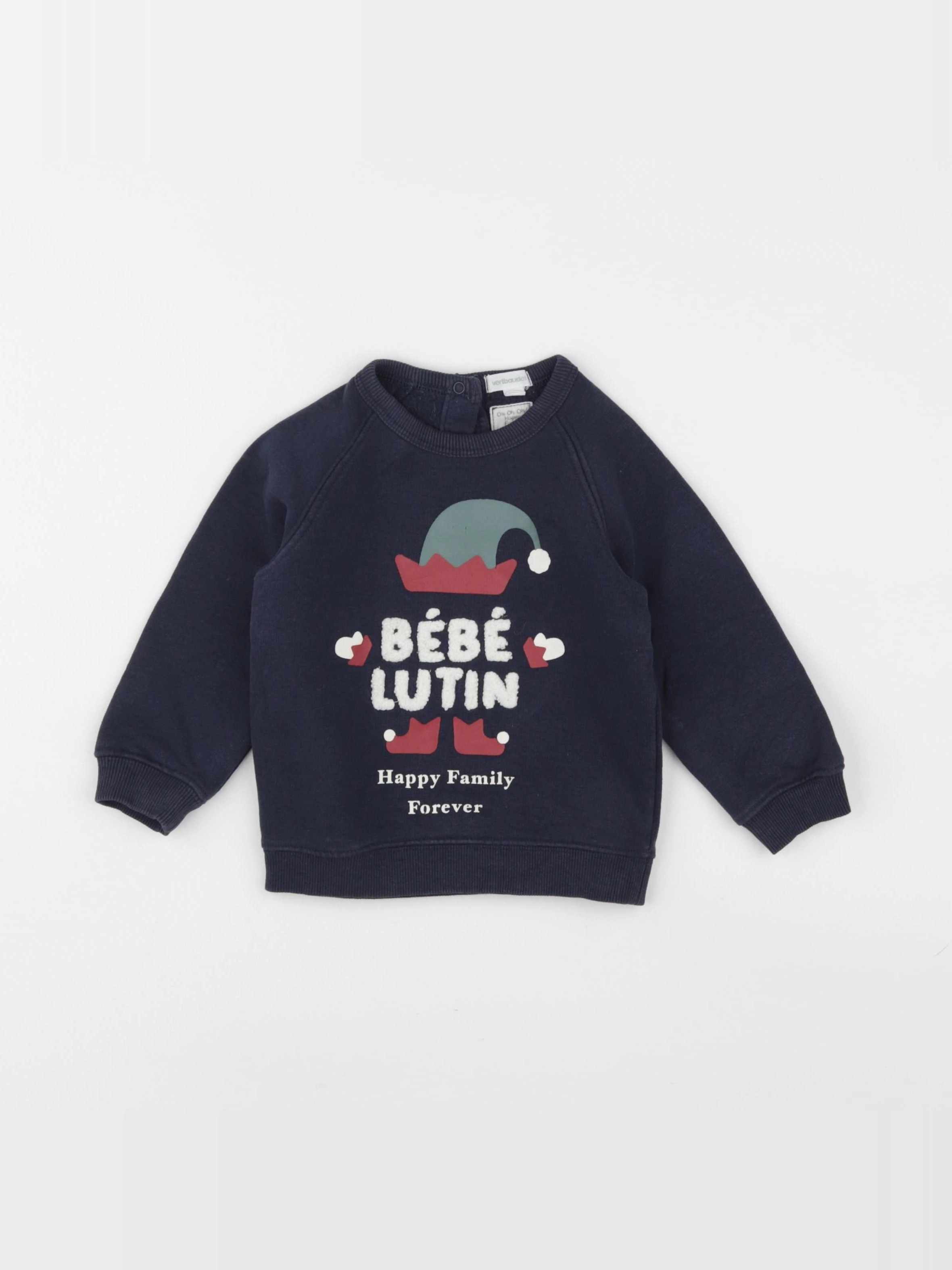Vertbaudet - sweat multicolore - 18 mois