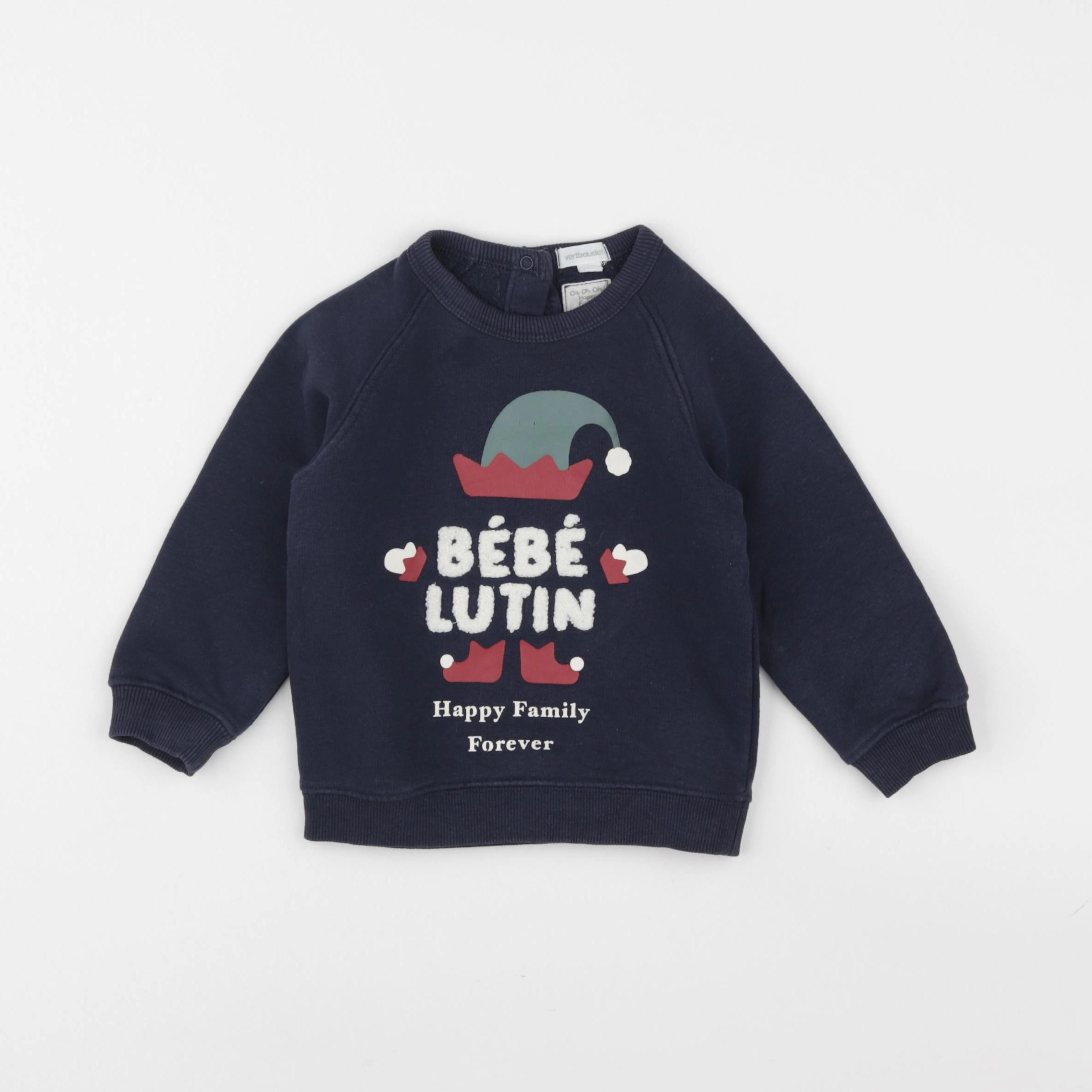 Vertbaudet - sweat multicolore - 18 mois