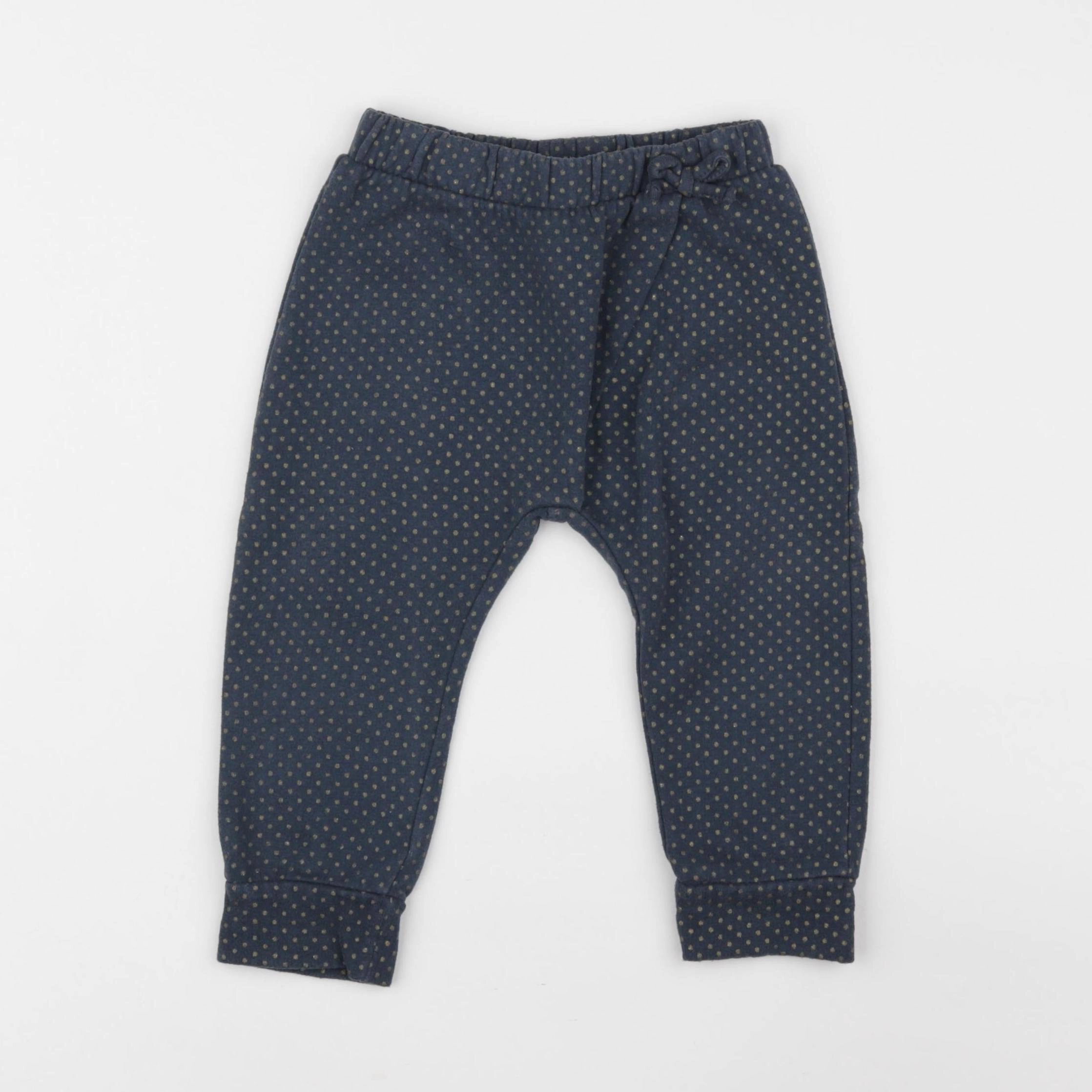 Vertbaudet - jogging bleu, or - 18 mois