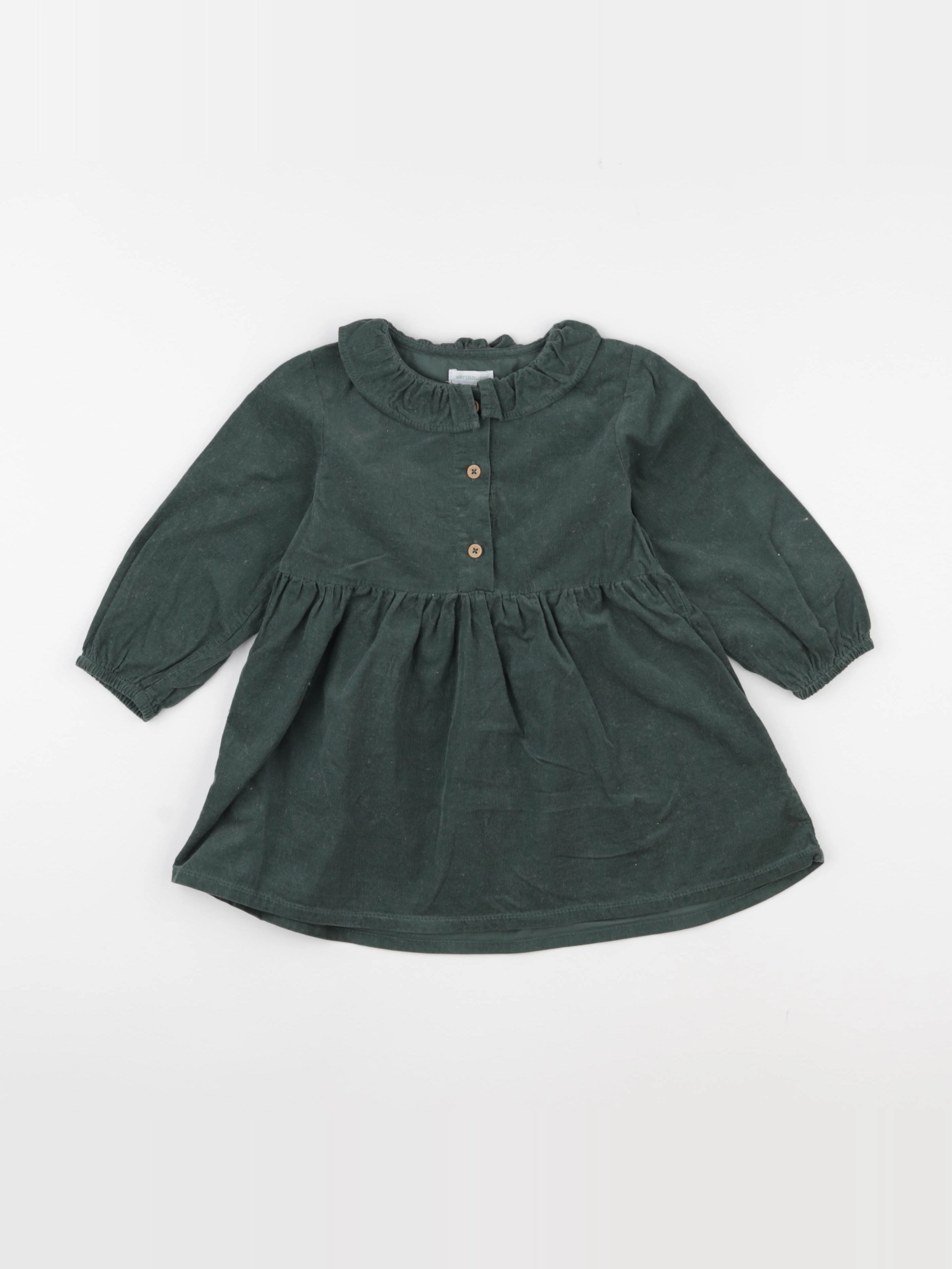 Vertbaudet - robe vert - 24 mois