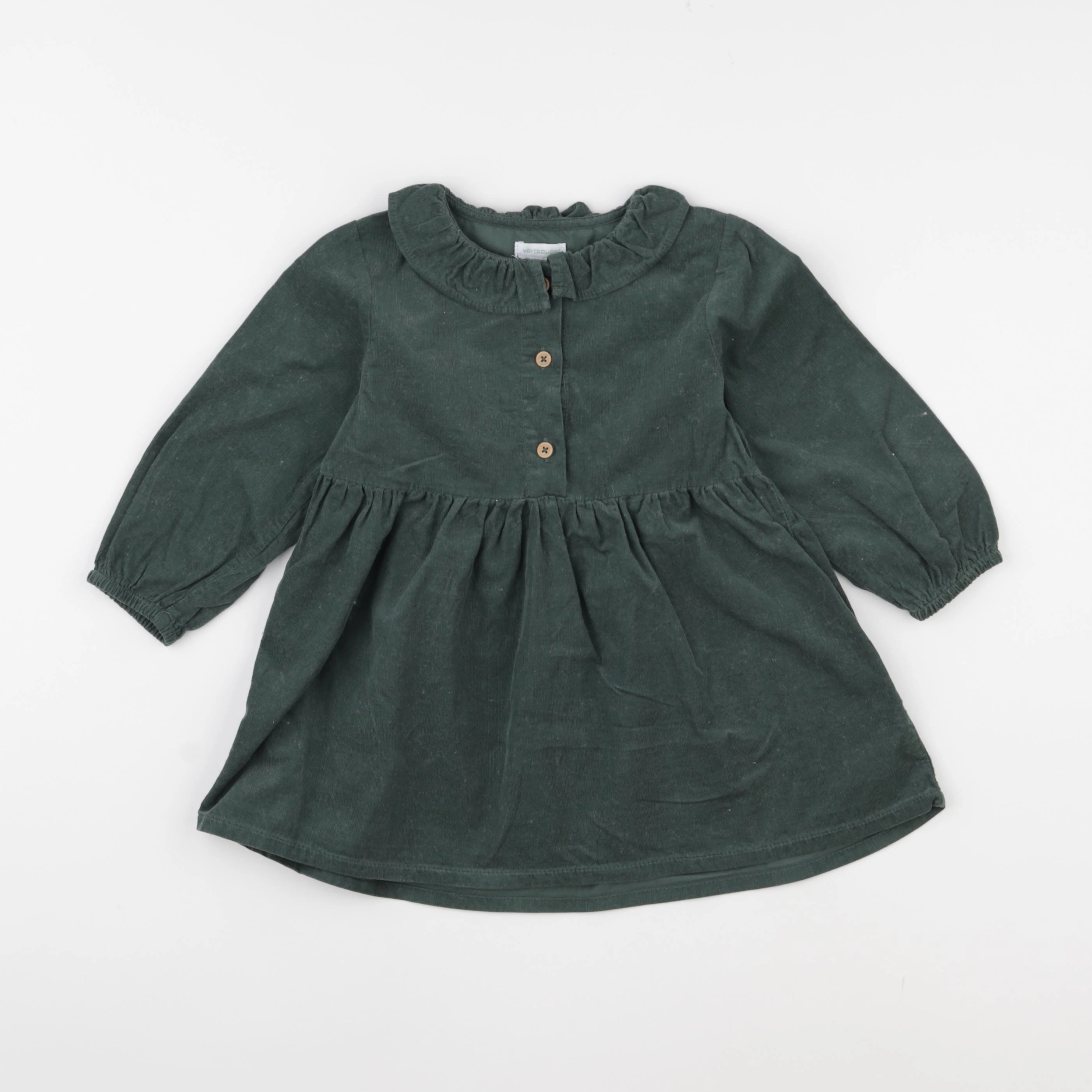 Vertbaudet - robe vert - 24 mois