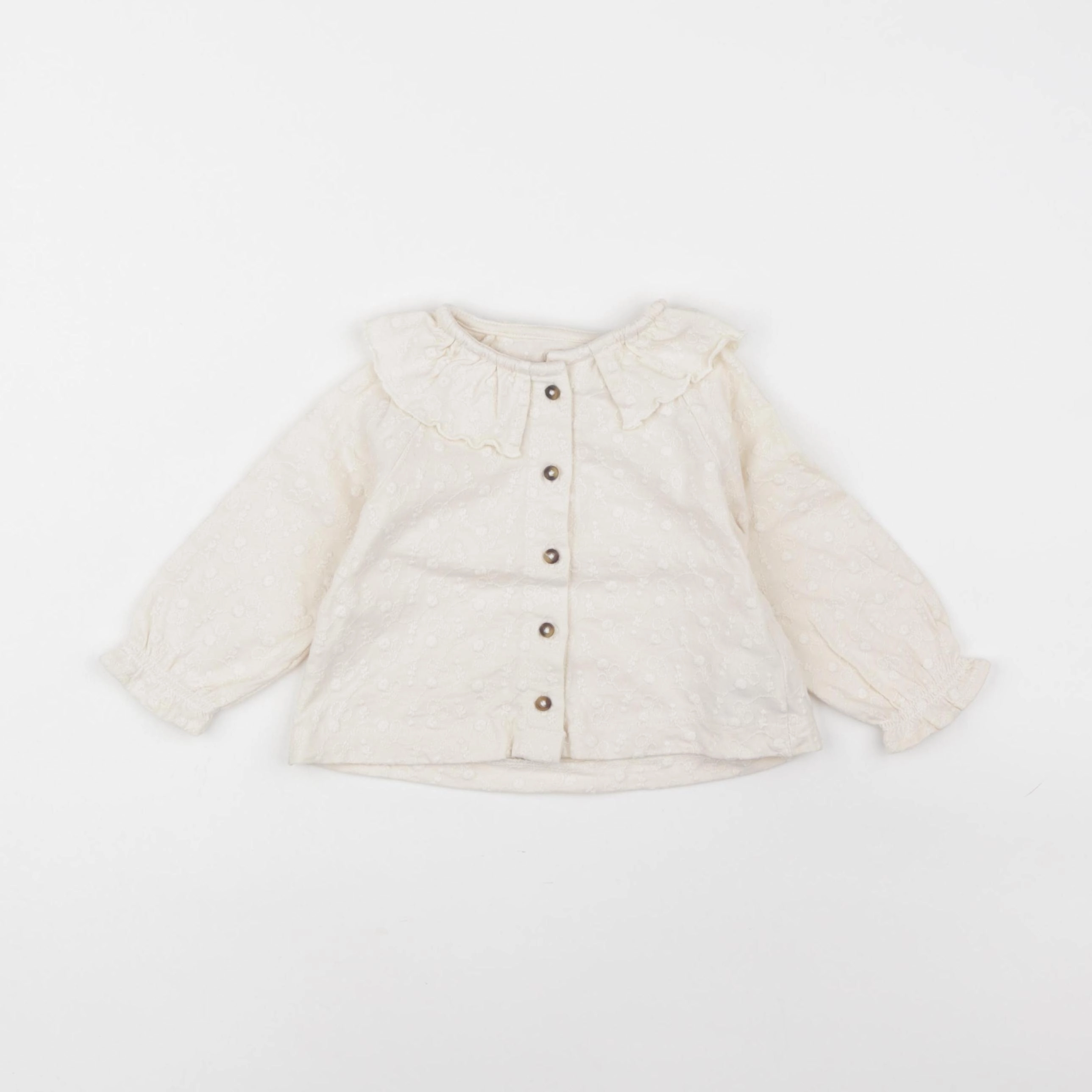 Vertbaudet - blouse beige - 12 mois
