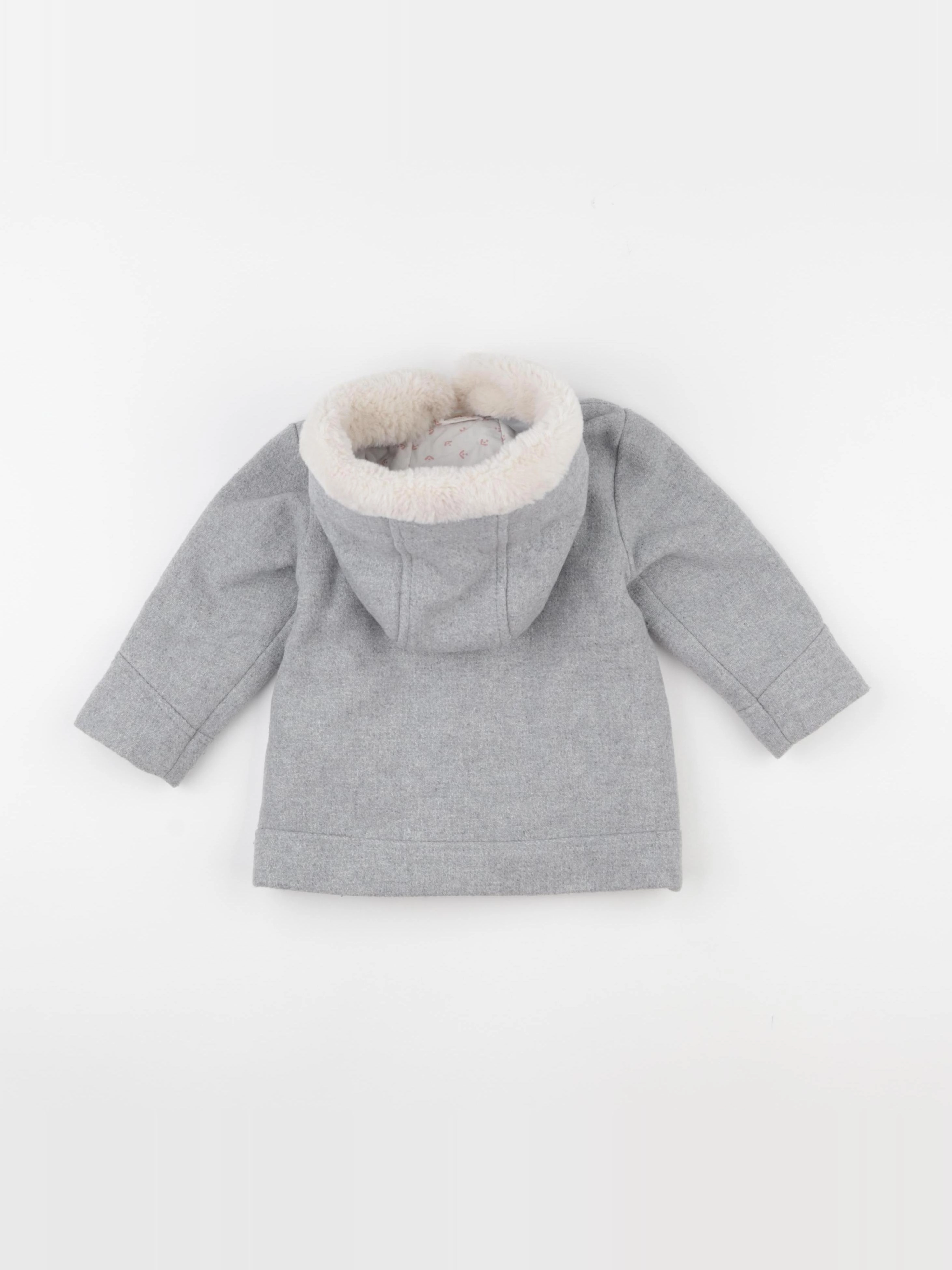 Vertbaudet - manteau gris - 18 mois