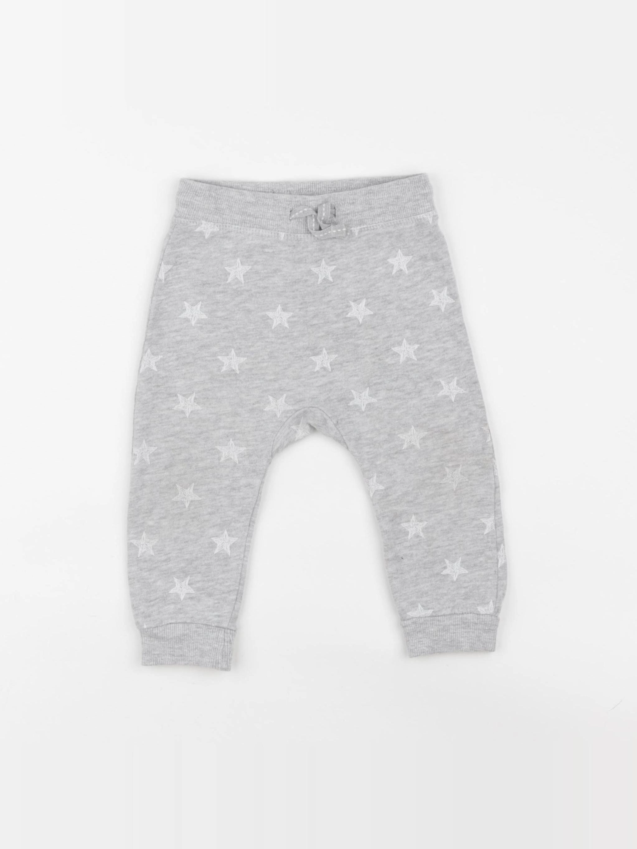 H&M - jogging gris - 6/9 mois