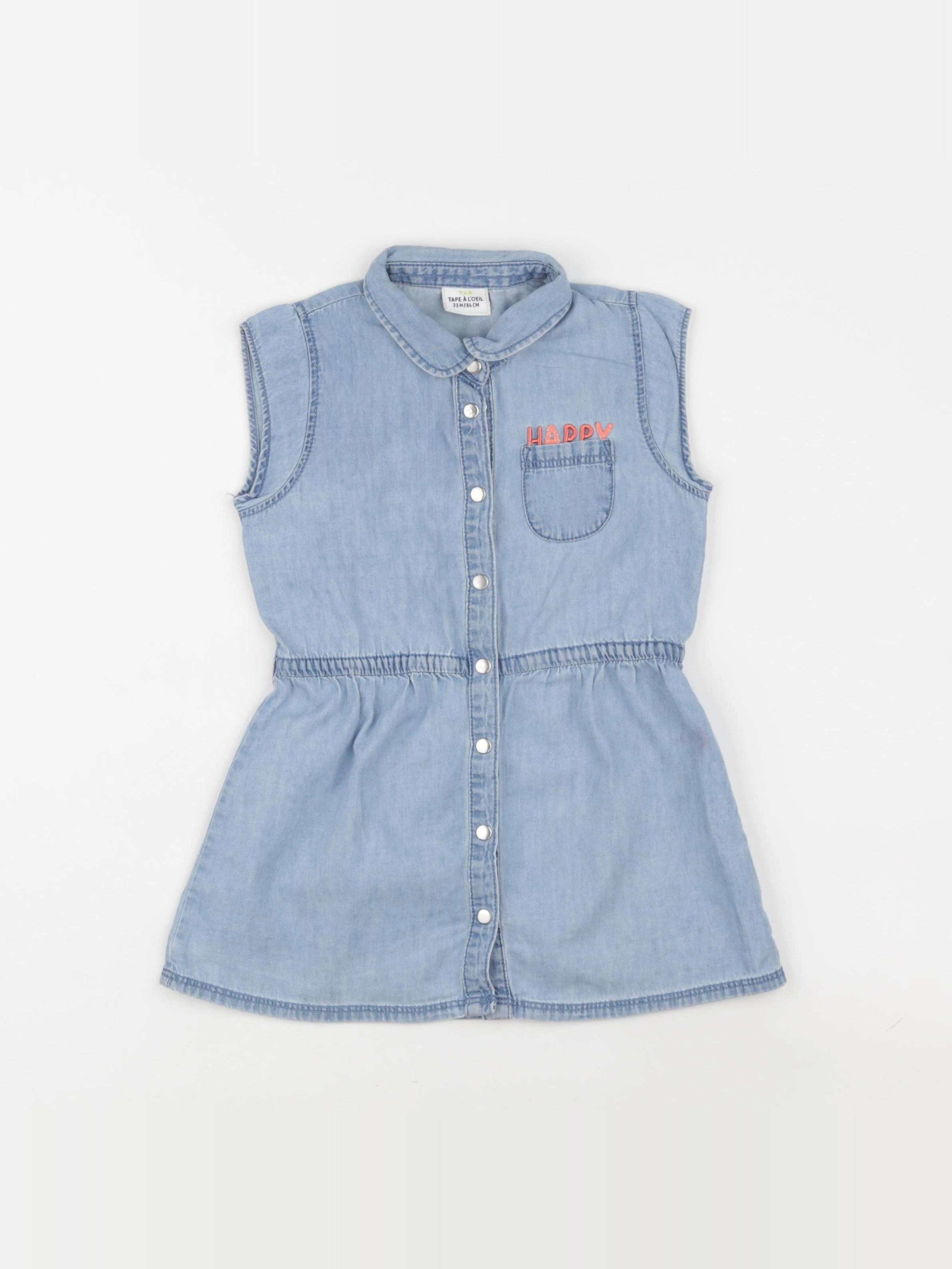 Tape à l'oeil - robe bleu - 24 mois
