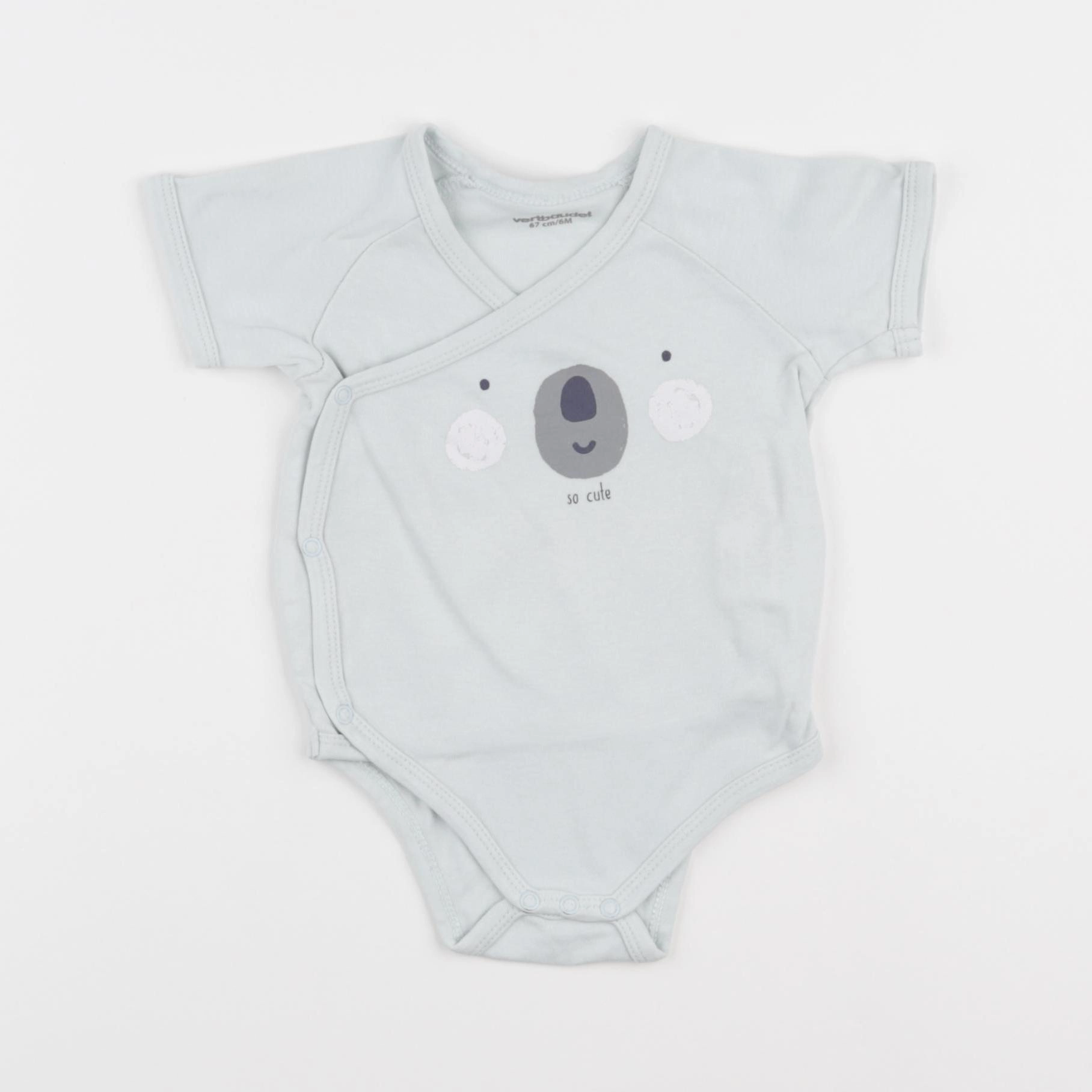 Vertbaudet - body bleu - 6 mois