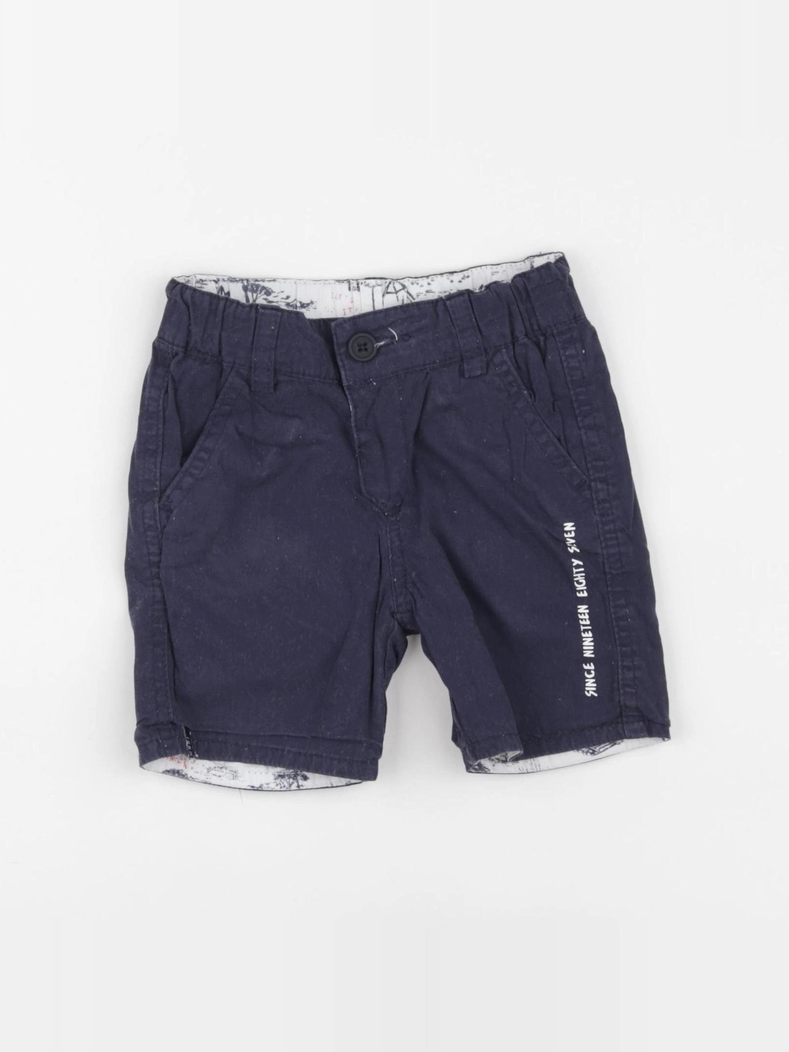 IKKS - short réversible bleu - 18 mois