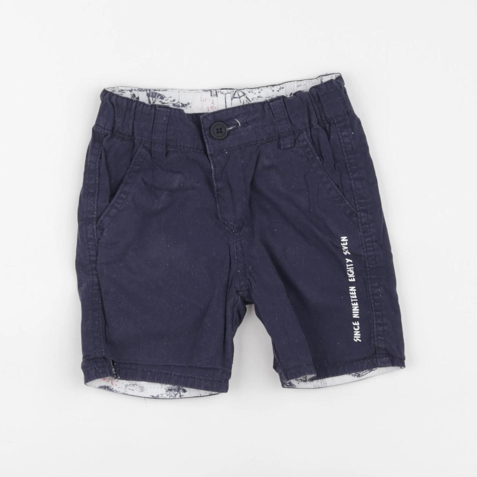 IKKS - short réversible bleu - 18 mois