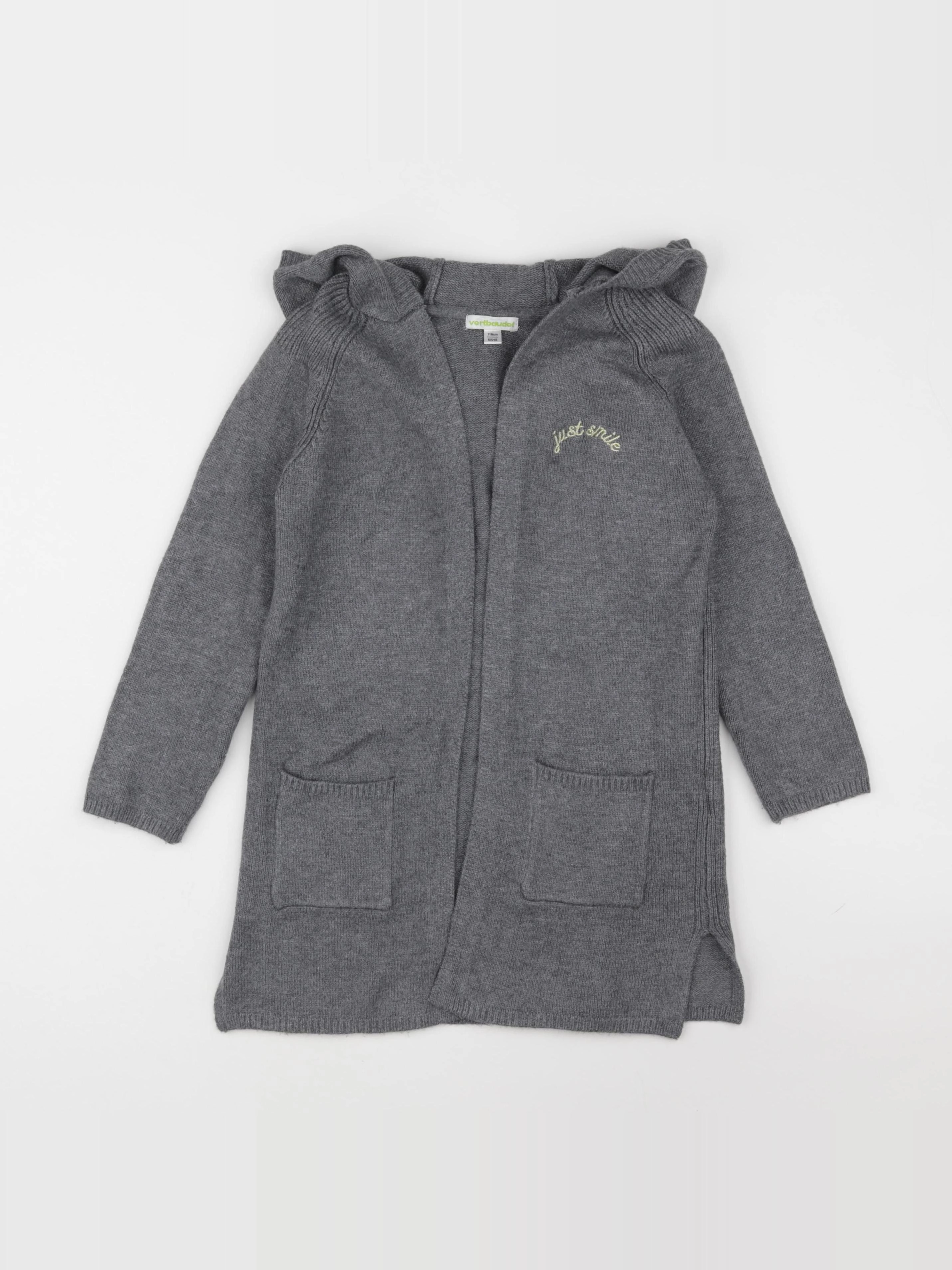 Vertbaudet - gilet gris - 6 ans