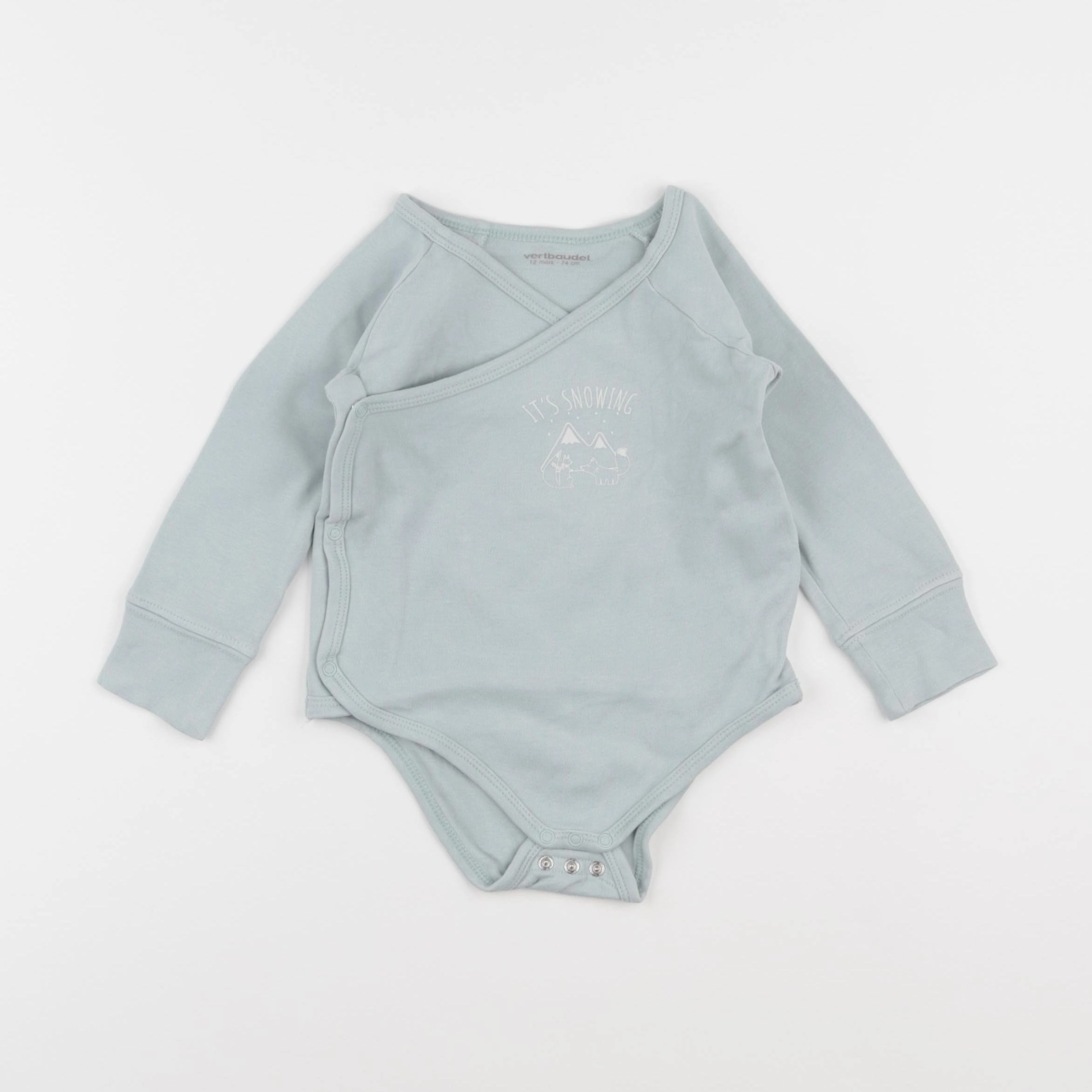 Vertbaudet - body vert - 12 mois