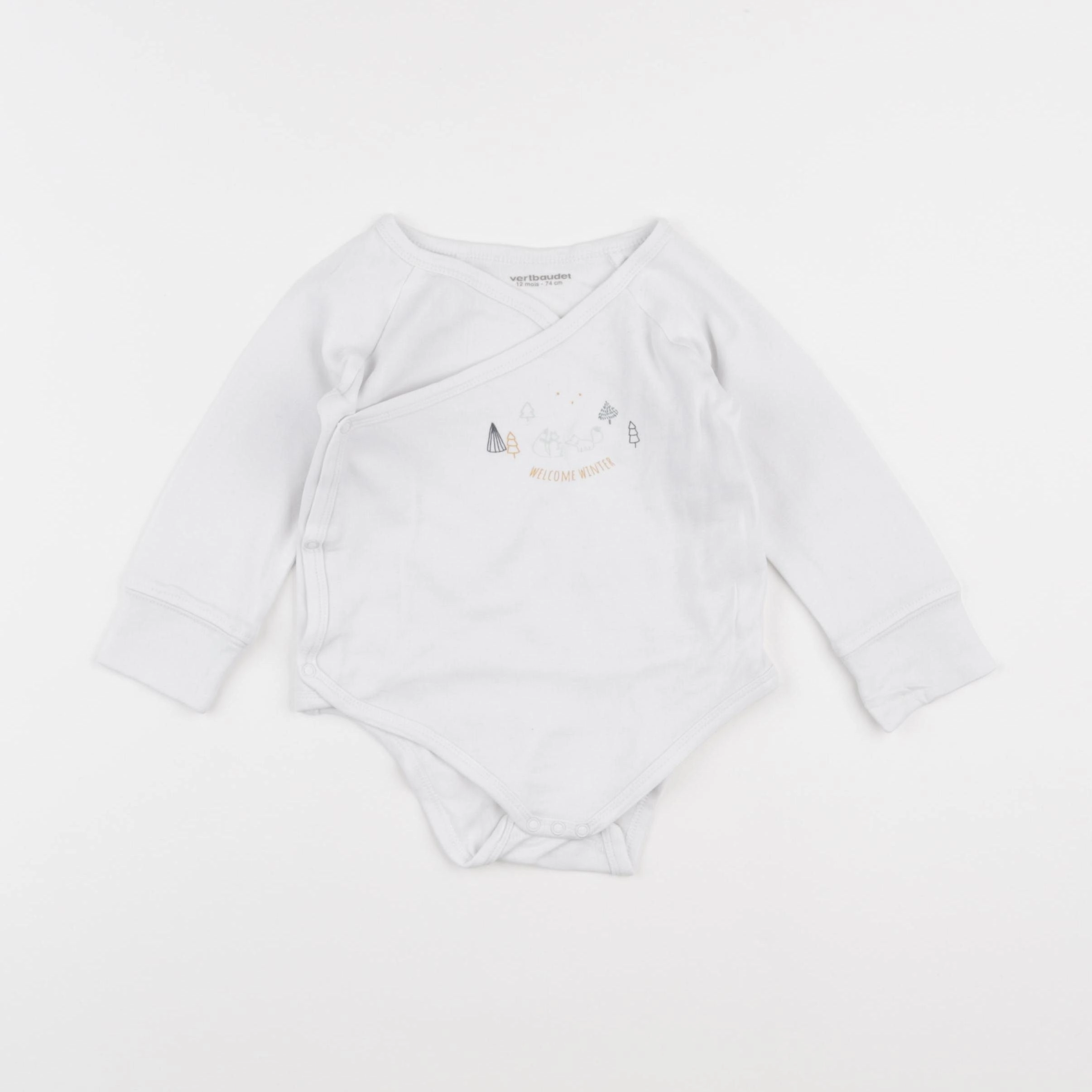 Vertbaudet - body blanc - 12 mois