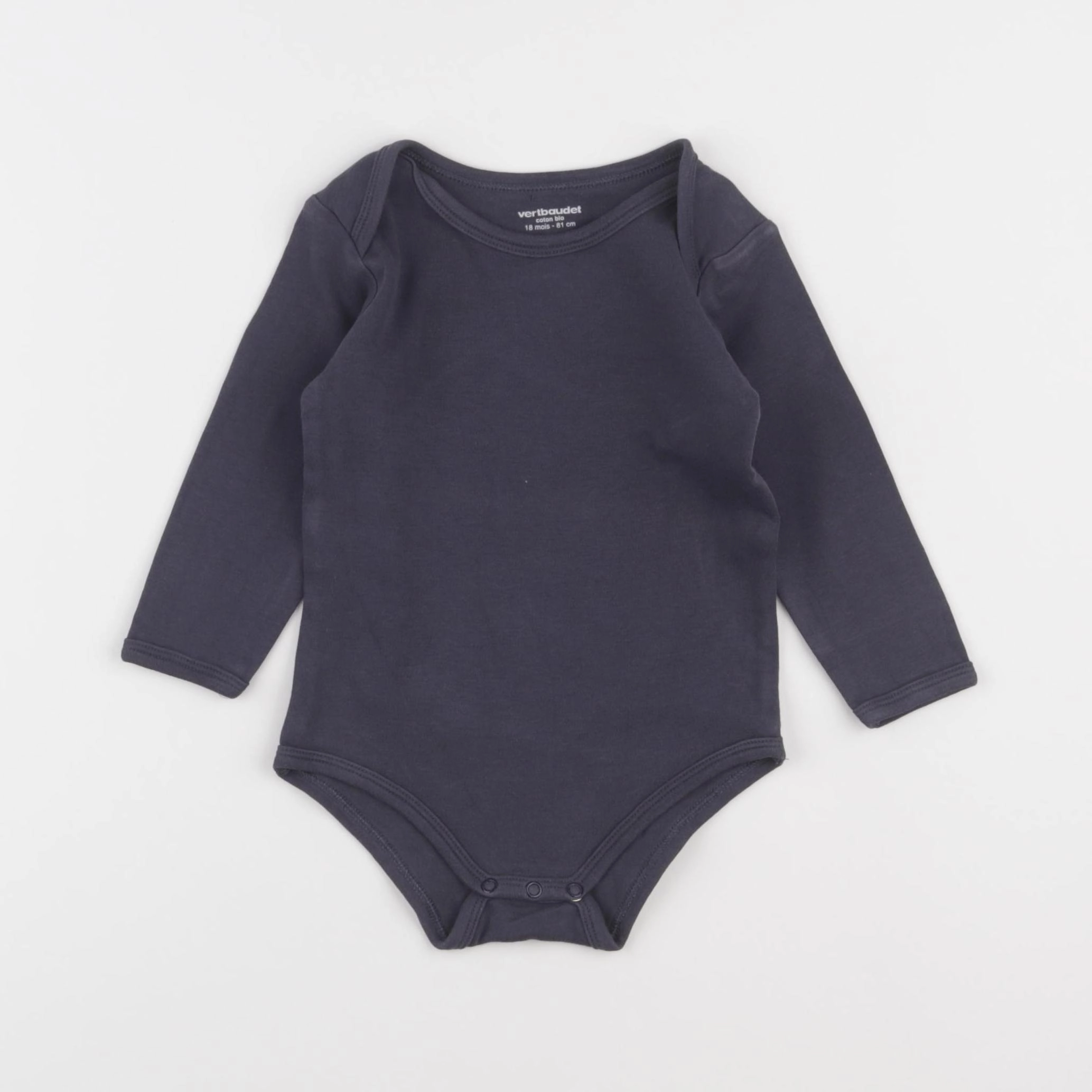 Vertbaudet - body bleu - 18 mois