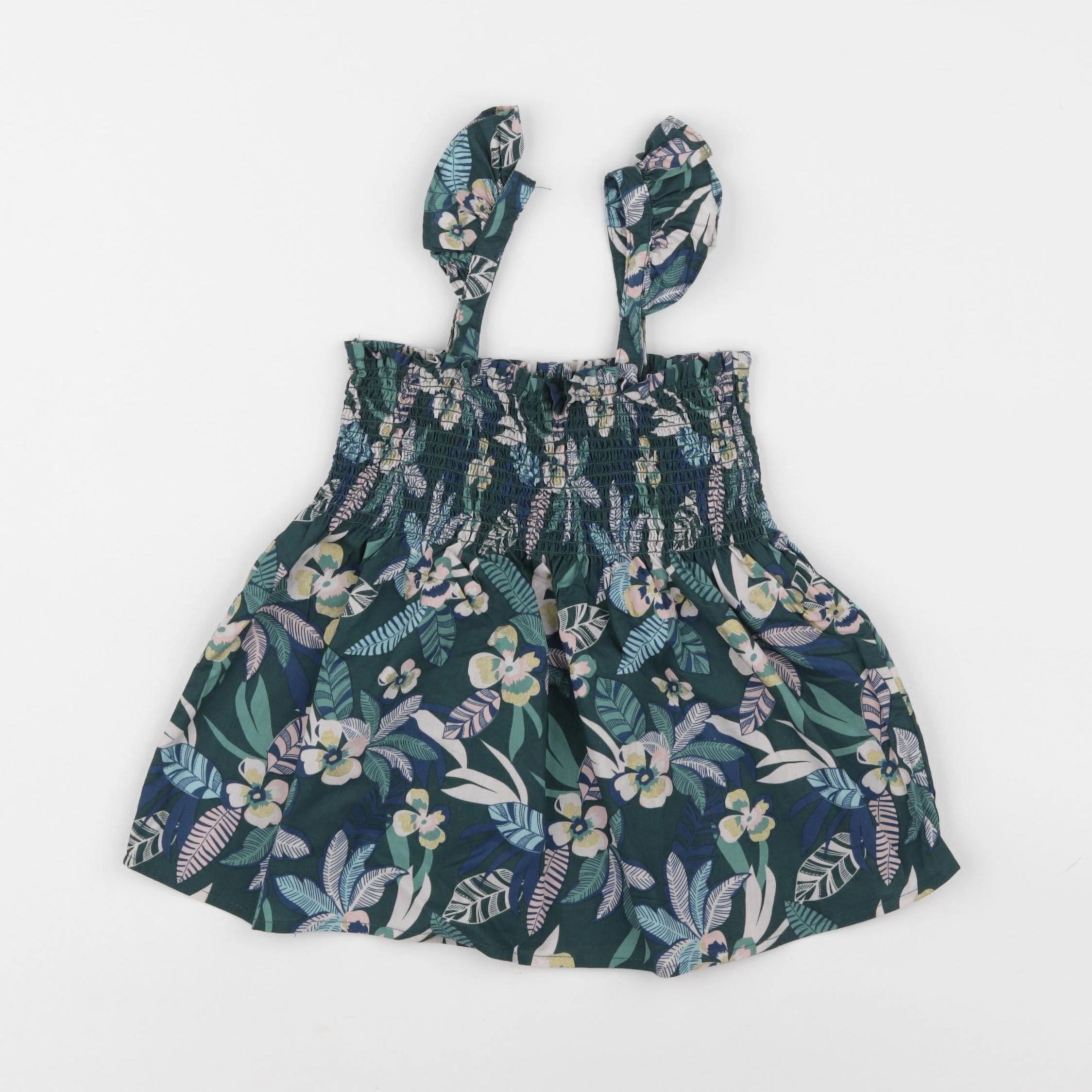 Vertbaudet - blouse vert - 7 ans