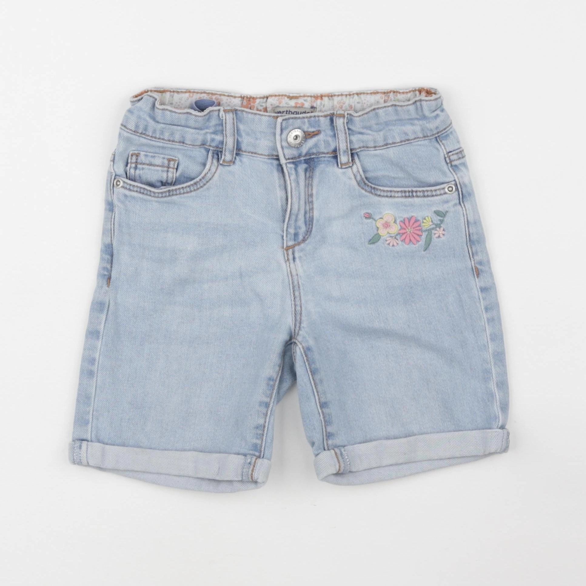 Vertbaudet - short bleu - 7 ans