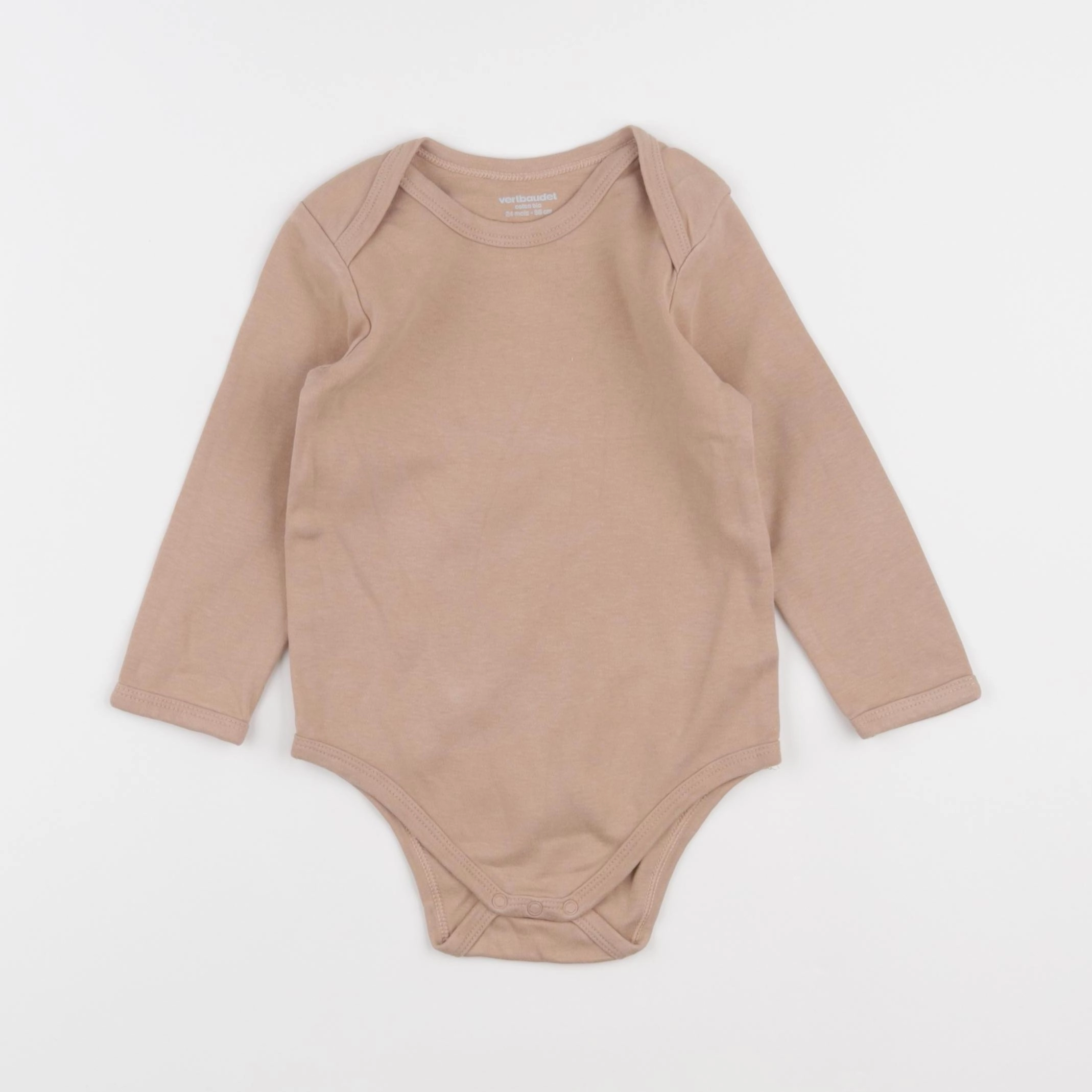 Vertbaudet - body marron - 24 mois