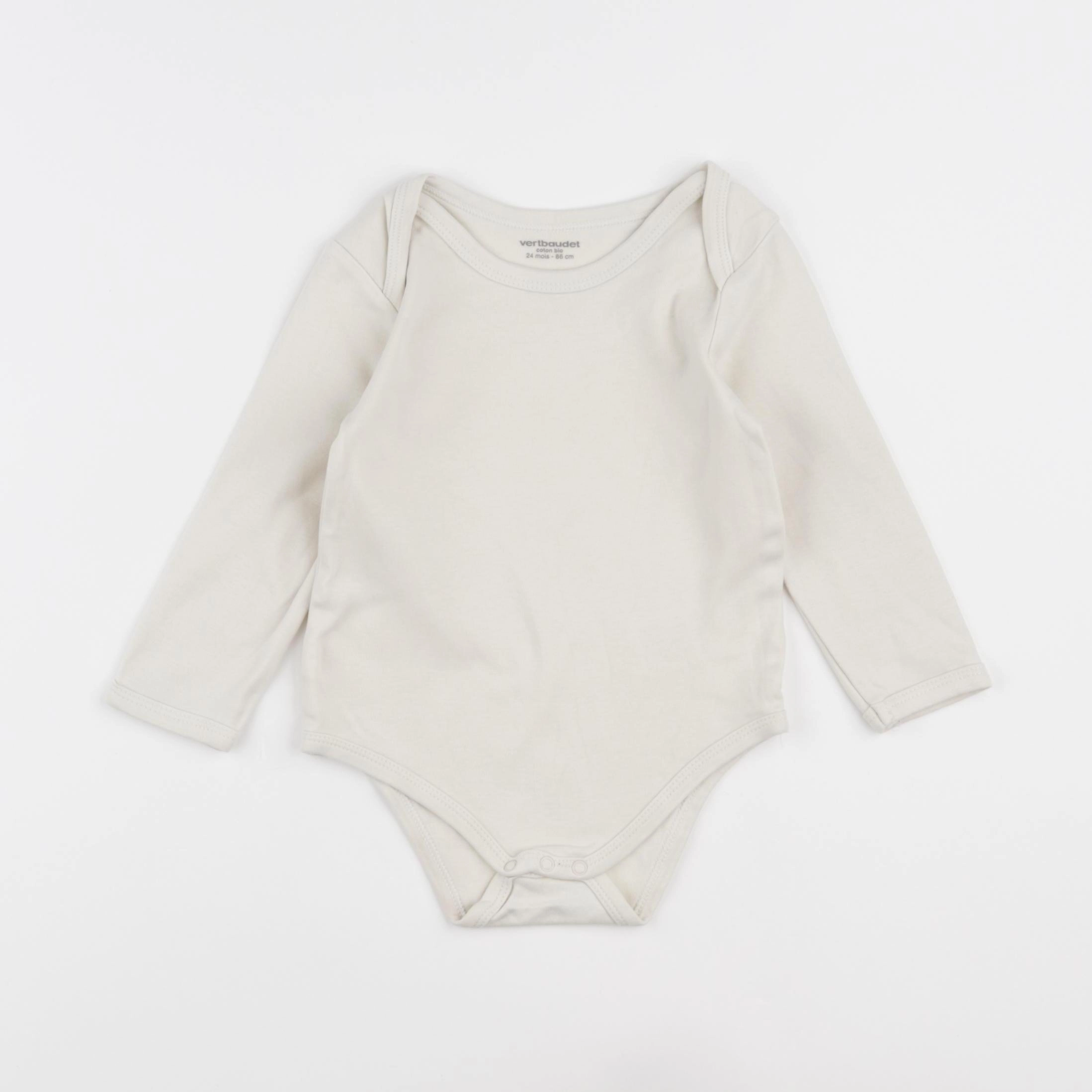 Vertbaudet - body beige - 24 mois