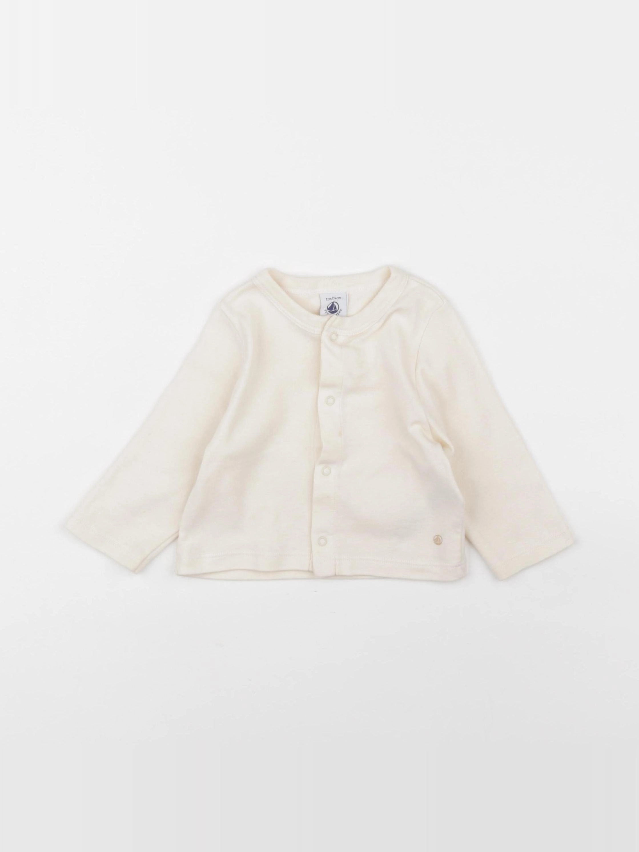 Petit Bateau - tee-shirt beige - 12 mois