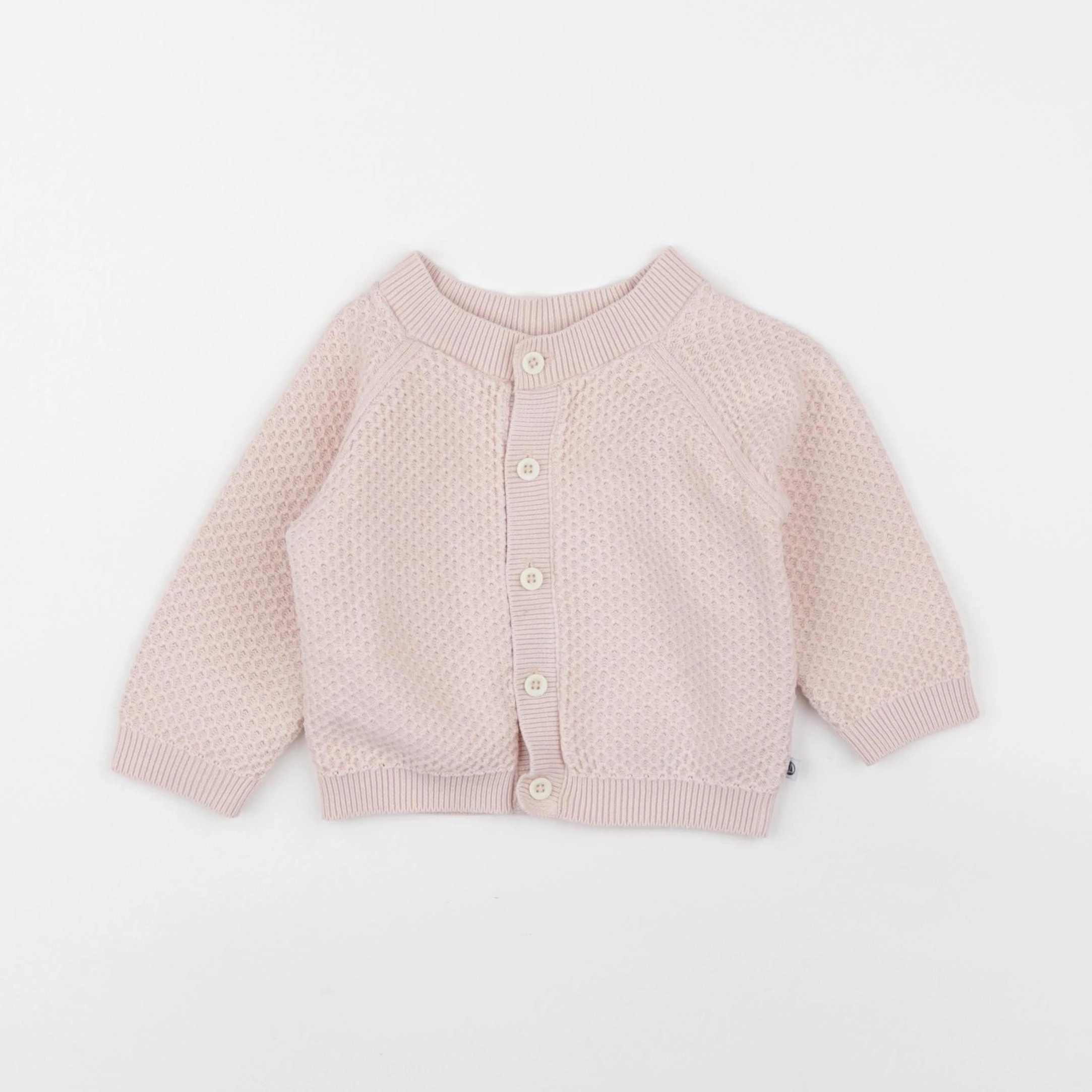 Petit Bateau - gilet rose - 12 mois