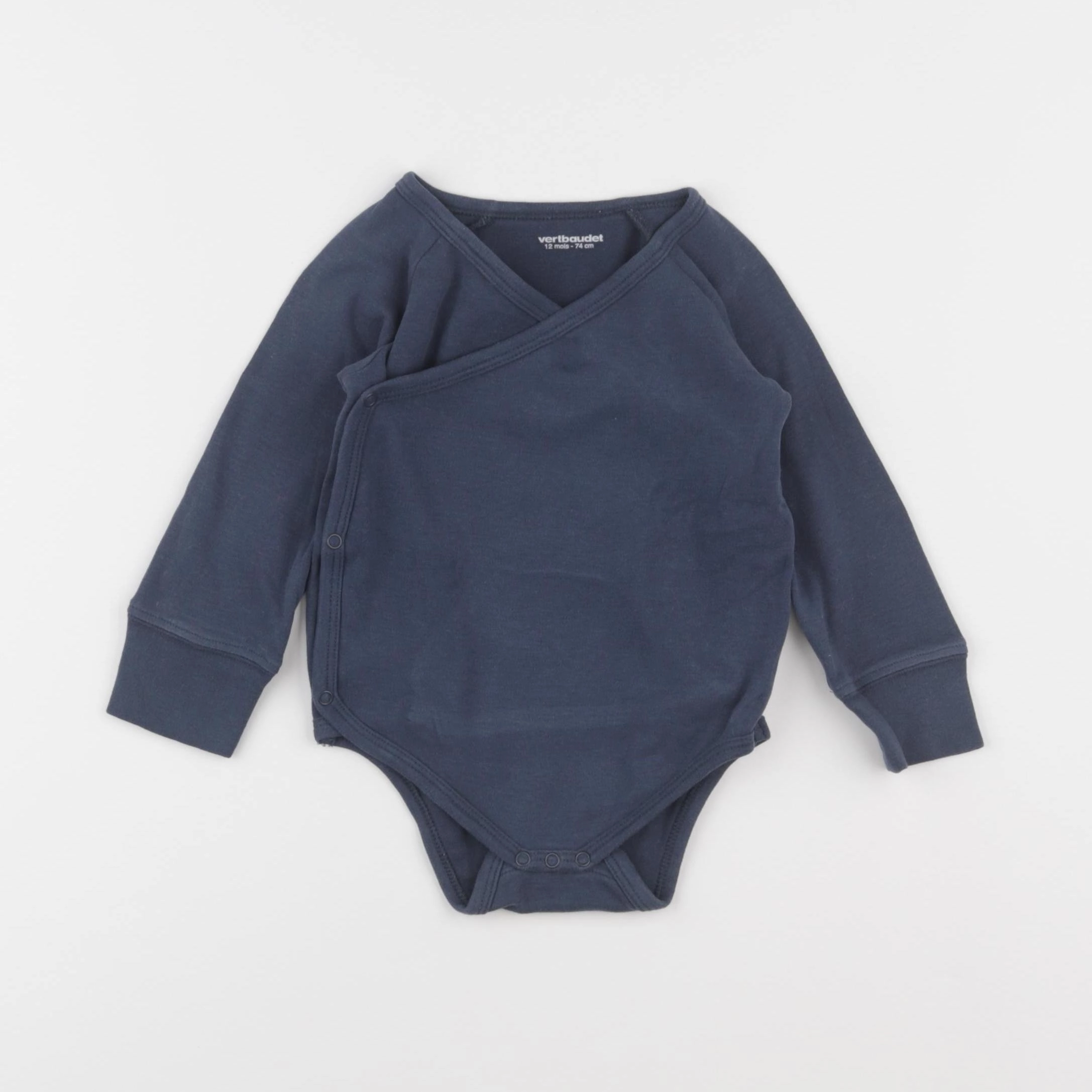 Vertbaudet - body bleu - 12 mois