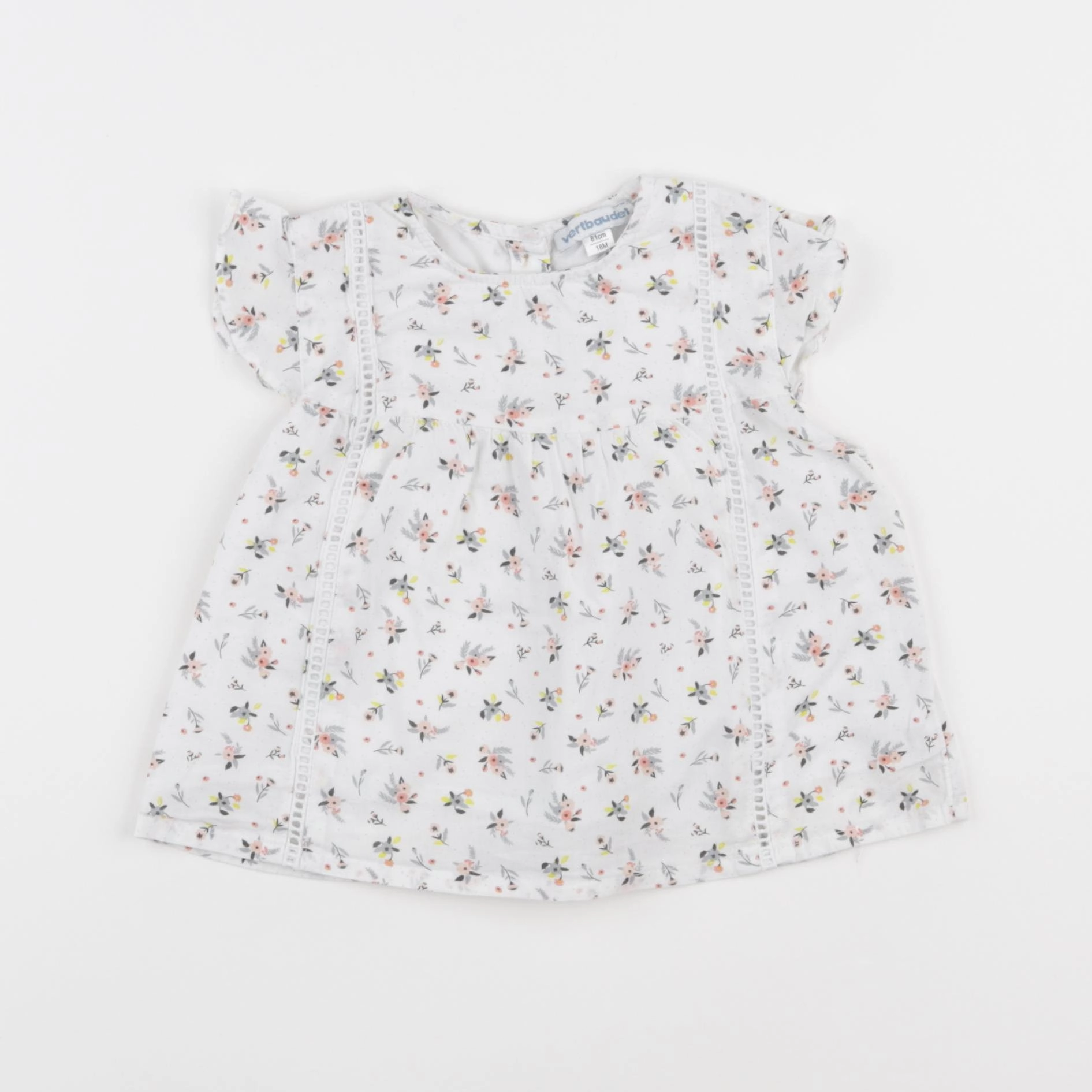 Vertbaudet - blouse multicolore - 18 mois