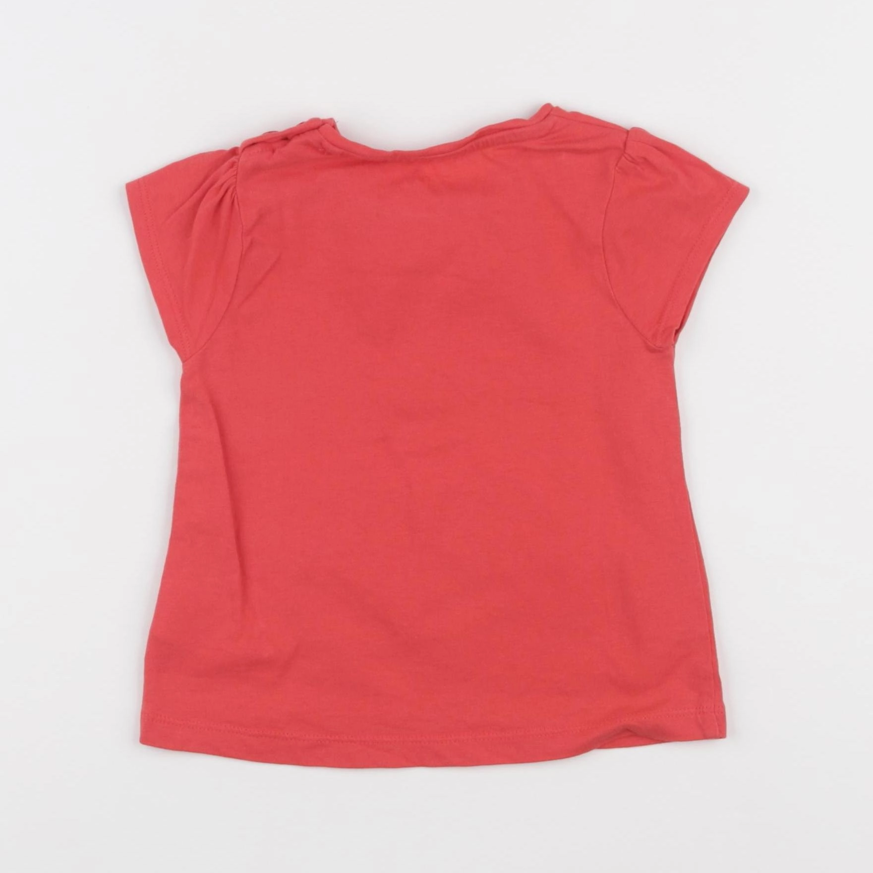 Vertbaudet - tee-shirt rouge - 18 mois